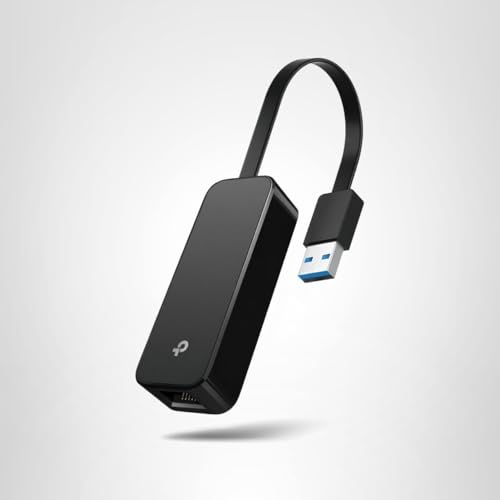TP-Link USB to Ethernet Adapter (UE306), Supports Nintendo Switch, 1Gbps Gigabit RJ45 to USB 3.0 Network Adapter, Foldable & Portable Design, Plug and Play, Compatible with Windows, macOS, and Linux