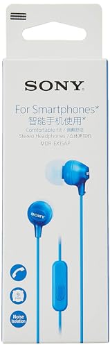 Sony MDREX15LP in-Ear Earbud Headphones, Black, Model Number: MDREX15LP/B