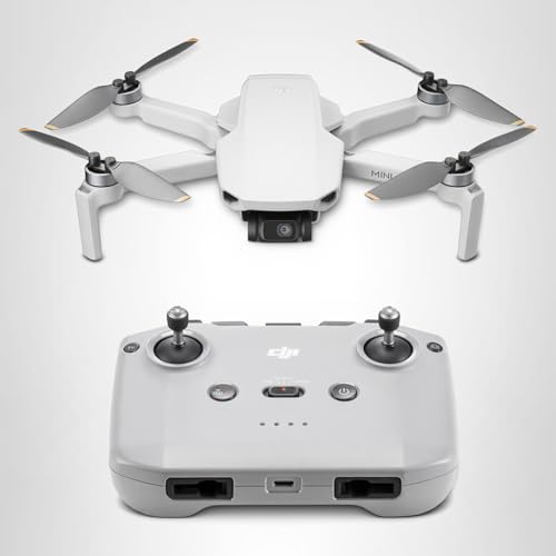 DJI Mini 4K Camera Drone Combo, Drone with 4K UHD Camera for Adults, Under 249 g, 3-Axis Gimbal Stabilization, 10km Video Transmission, Auto Return, 2 Batteries for 62-Min Max Flight Time, QuickShots