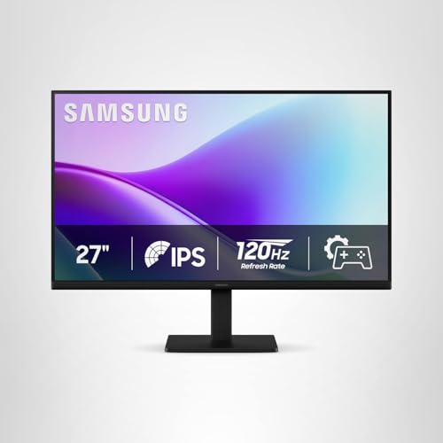 Samsung 27" S3 (S32GF) FHD High Resolution 120Hz Monitor with IPS Panel, Flicker Free, Eye Saver Mode, LS27F320GANXZA, 2025