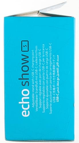 Echo Show 5 (3rd Gen) Adjustable Stand with USB-C Charging Port | Charcoal