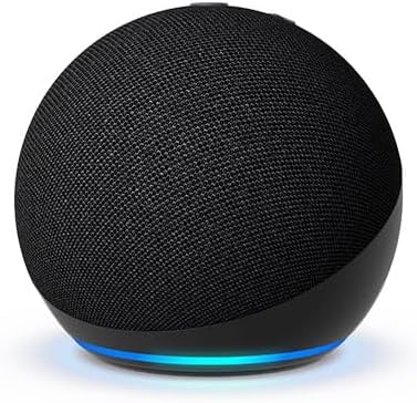 Echo Dot Bundle: Includes Echo Dot (5th Gen, newest model) | Charcoal and Limited Edition, Disney Tim Burton’s The Nightmare Before Christmas Sally Stand