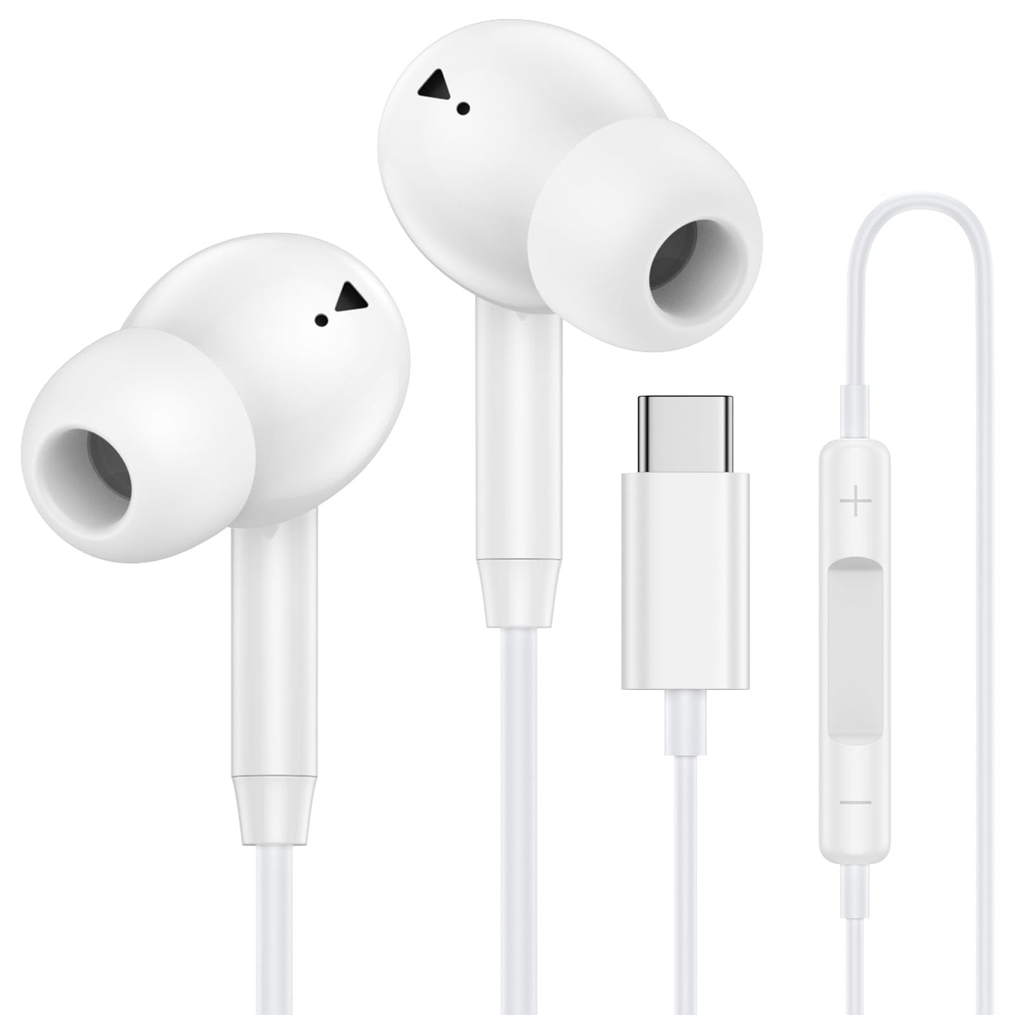 USB C Samsung Earbuds Wired Ear Buds for Samsung Galaxy A16 A17 A36 5G A26 S25 Edge A56 S25 Ultra Plus S24 FE A35 Z Fold 6 USBC In-Ear Headphones Wired Type C Earbud Earphones Headsets with Microphone