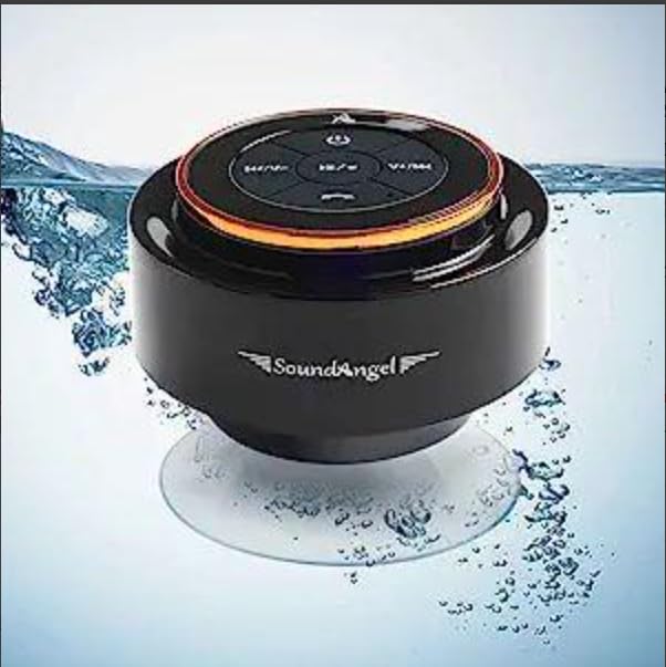 XLeader Shower Speaker, Upgraded,Certified IPX7 Waterproof, Mini Bluetooth Wireless Small Speaker with Lights, Suction Cup and Mic for Bathroom, Crystal Sound&Bass,12H Playtime, Ideal Electronic Gifts