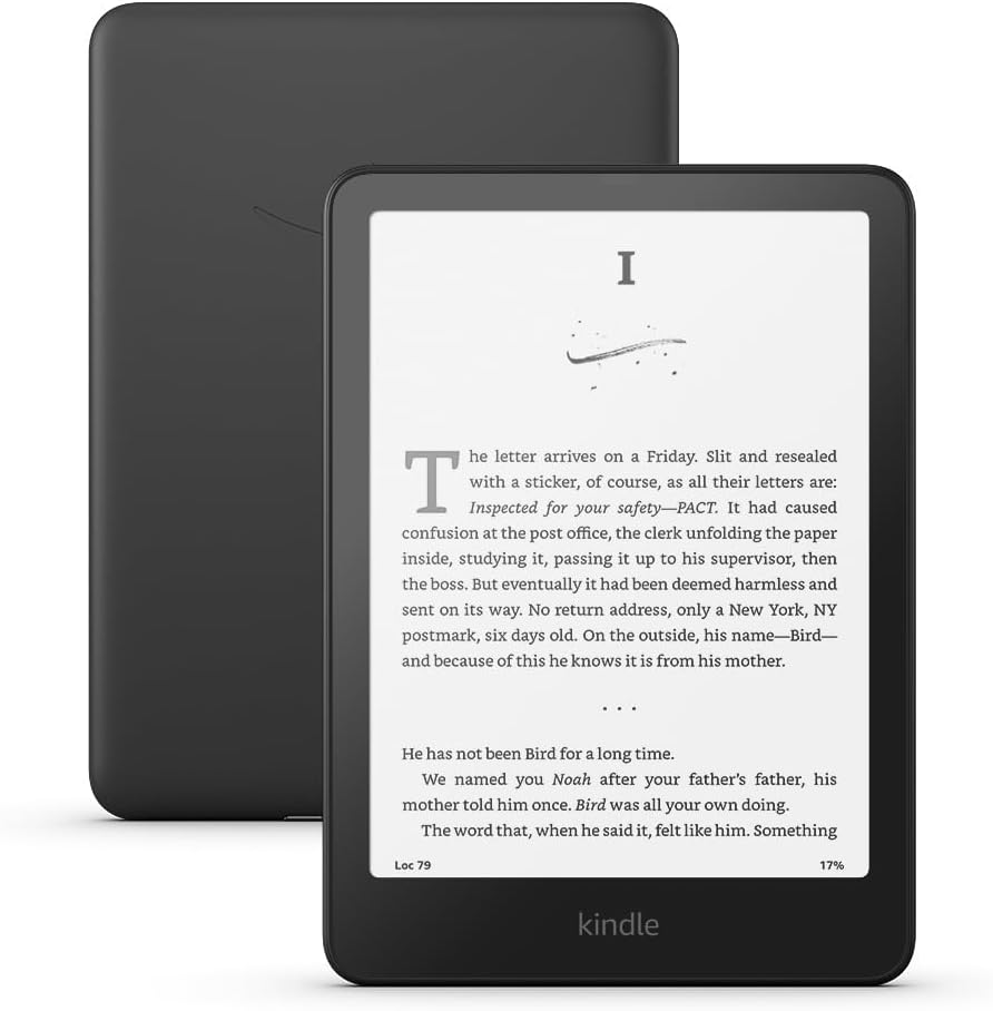 Amazon Kindle Paperwhite 16GB (newest model) – Our fastest Kindle ever, with new 7" glare-free display and weeks of battery life – Black + 3 Months of Kindle Unlimited (with auto-renewal)