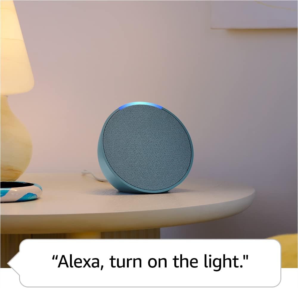 Amazon Echo Pop, Our smallest Alexa speaker, Fits in any room, Charcoal