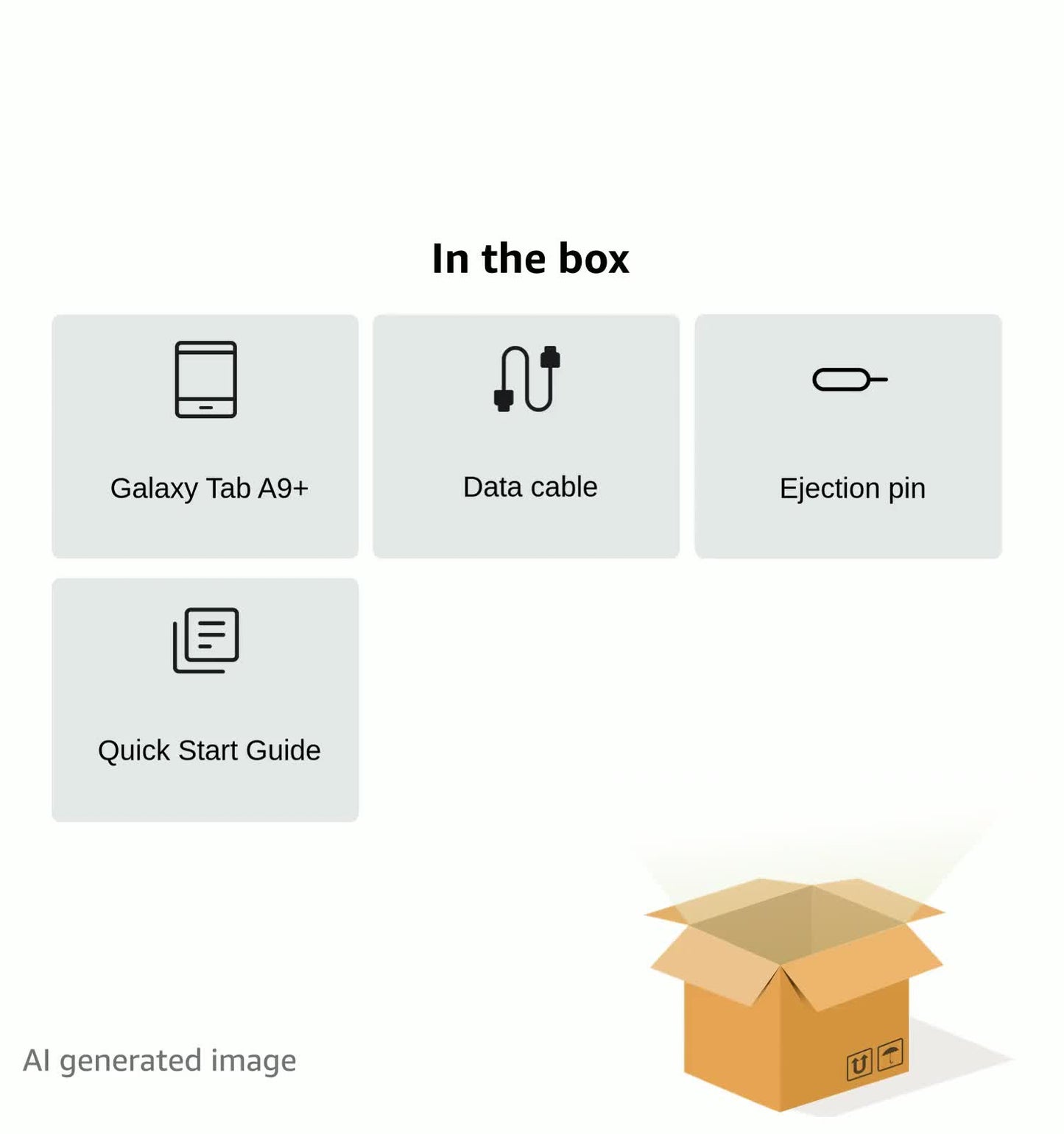 SAMSUNG Galaxy Tab A9+ 5G 11” 64GB Android Tablet, Wi-Fi (AT&T Network), Big Screen, Upgraded Chipset, Long Battery Life, Quad Speakers, Multi Window Display, US Version, 2024, Graphite