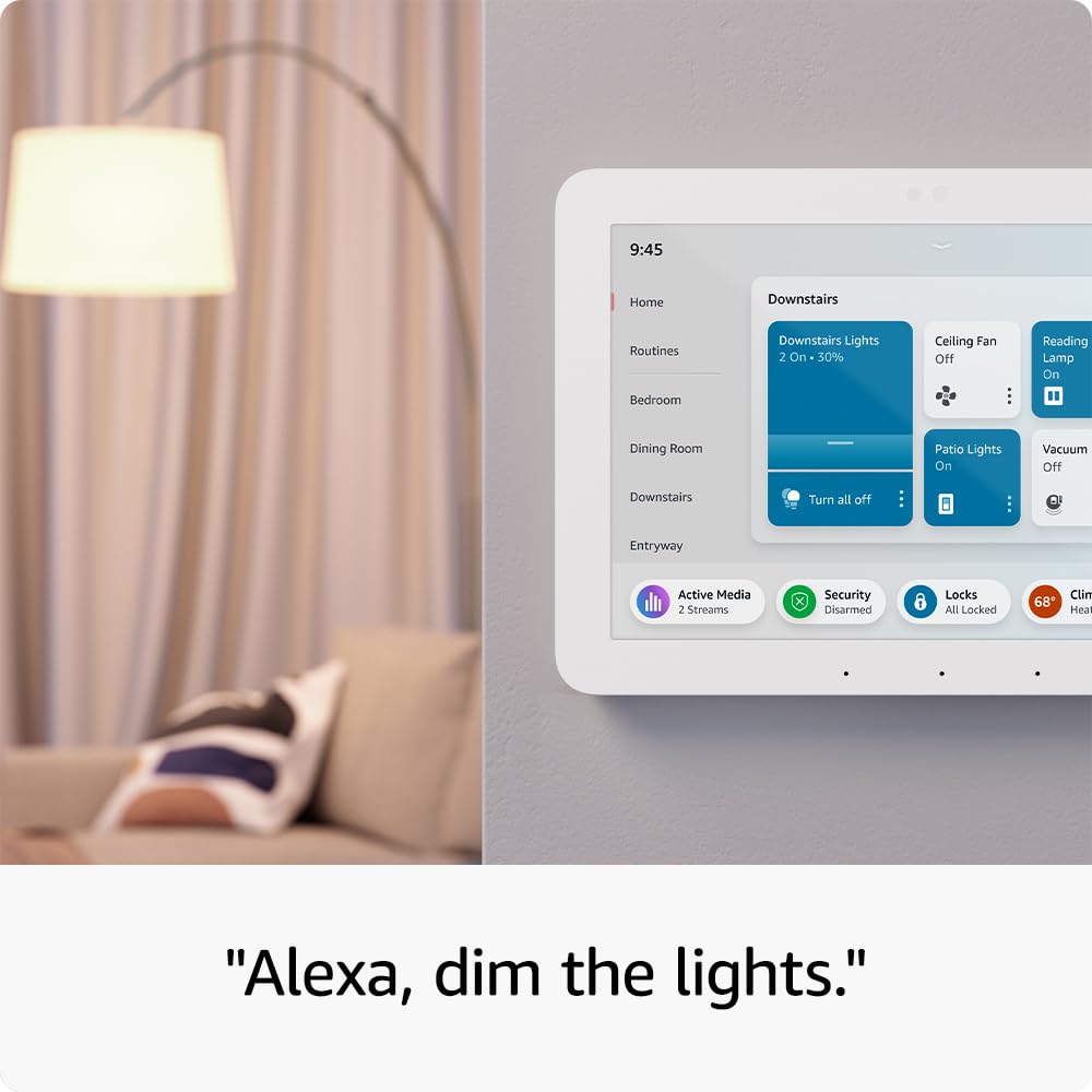 Amazon Echo Hub, 8” smart home control panel with Alexa+ Early Access, Compatible with thousands of devices