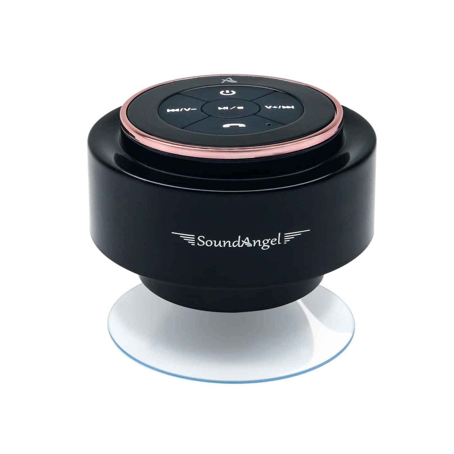 XLeader Shower Speaker, Upgraded,Certified IPX7 Waterproof, Mini Bluetooth Wireless Small Speaker with Lights, Suction Cup and Mic for Bathroom, Crystal Sound&Bass,12H Playtime, Ideal Electronic Gifts