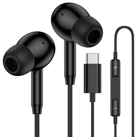 USB C Samsung Earbuds Wired Ear Buds for Samsung Galaxy A16 A17 A36 5G A26 S25 Edge A56 S25 Ultra Plus S24 FE A35 Z Fold 6 USBC In-Ear Headphones Wired Type C Earbud Earphones Headsets with Microphone