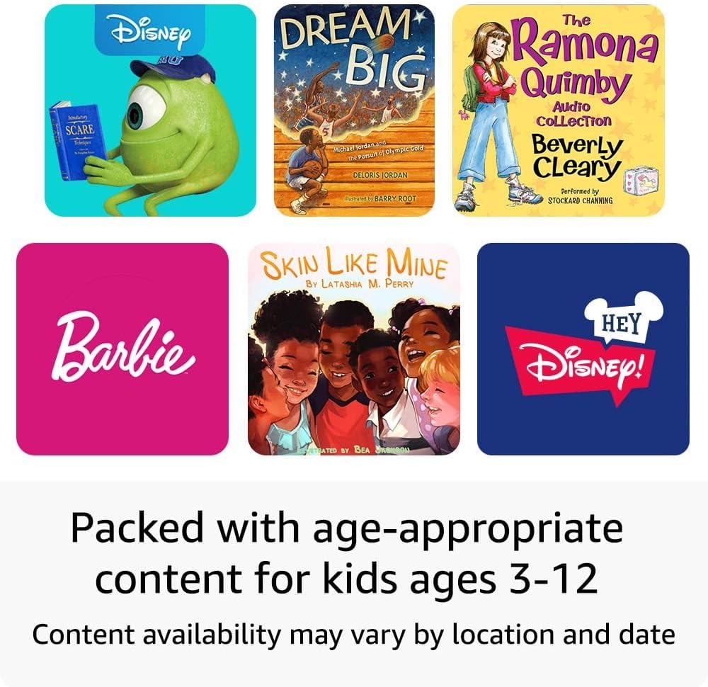 Amazon Echo Pop Kids (newest model), Designed for kids, with Alexa+ Early Access, parental controls, Includes 6 months of Amazon Kids+, Disney Princess