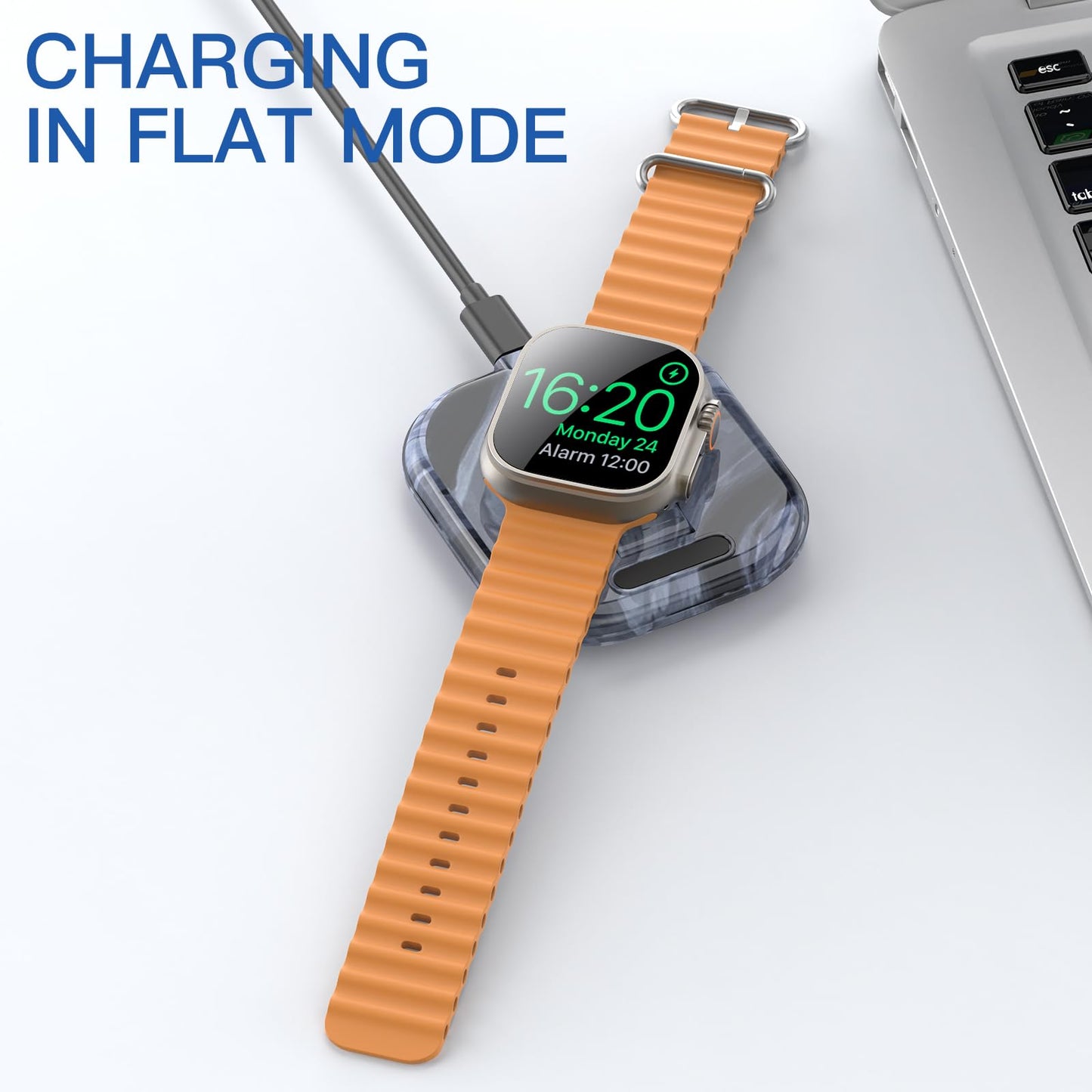 for Apple Watch Magnetic Charging Dock - Fast Magnetic Charger Stand, Compatible with Apple Watch Series 2/3/4/5/6/7/8/9/10/Ultra 1 2, Supports Nightstand Mode, Portable Design for Travel