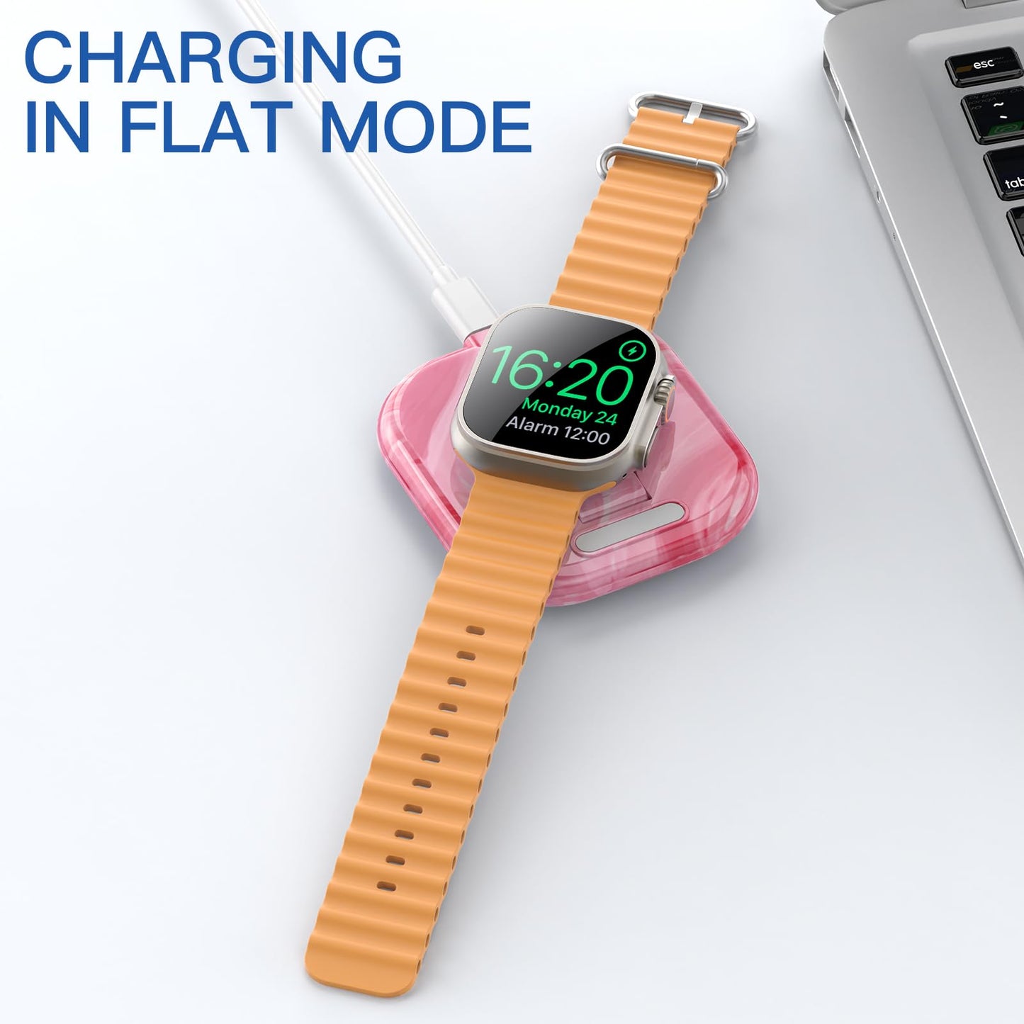 for Apple Watch Magnetic Charging Dock - Fast Magnetic Charger Stand, Compatible with Apple Watch Series 2/3/4/5/6/7/8/9/10/Ultra 1 2, Supports Nightstand Mode, Portable Design for Travel