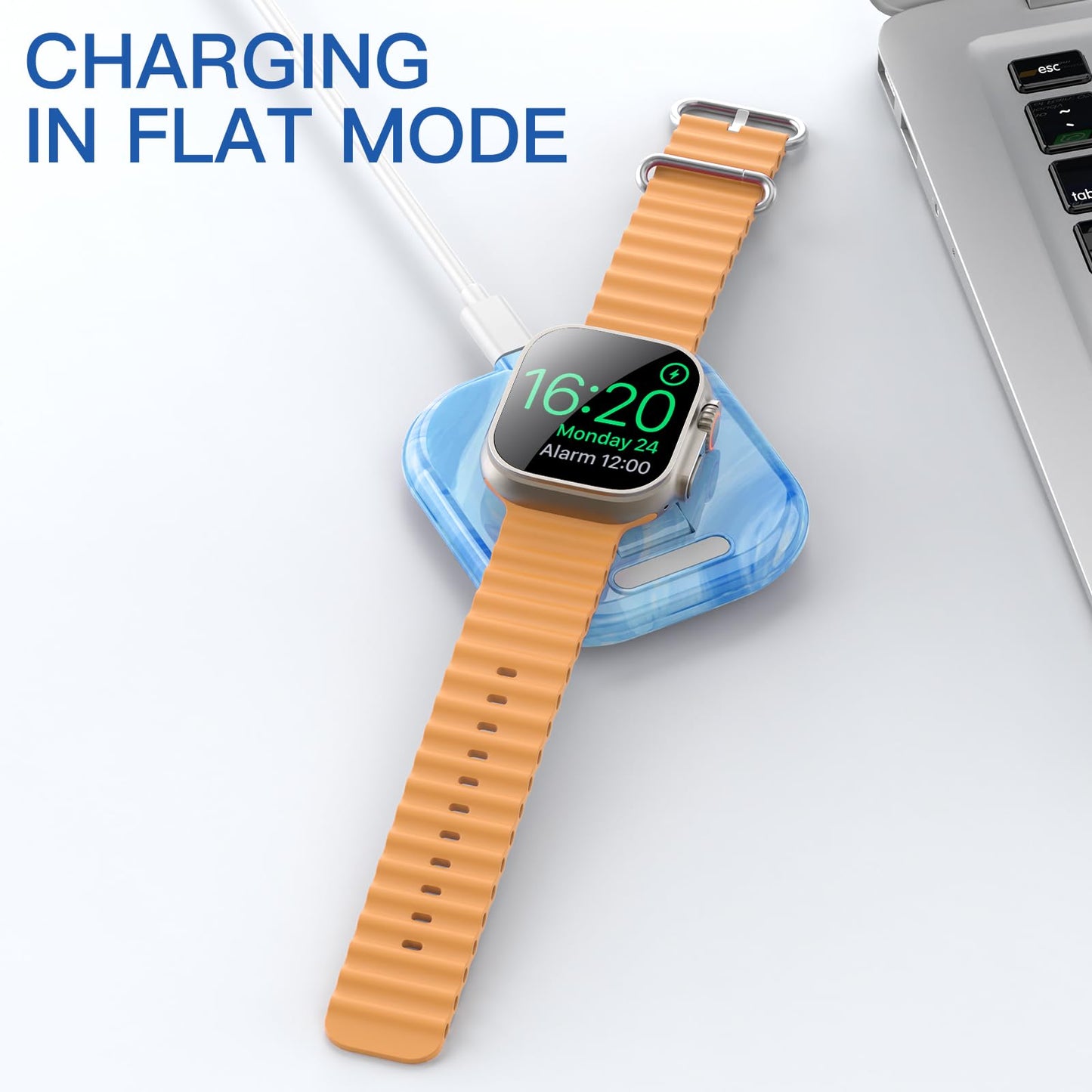 for Apple Watch Magnetic Charging Dock - Fast Magnetic Charger Stand, Compatible with Apple Watch Series 2/3/4/5/6/7/8/9/10/Ultra 1 2, Supports Nightstand Mode, Portable Design for Travel