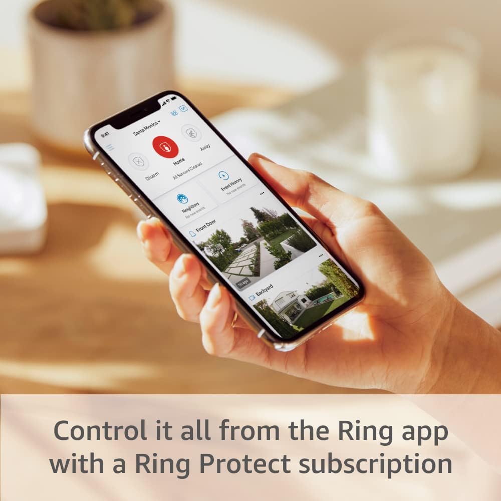 Ring Alarm 14-Piece Kit – Wireless Smart Home Security System | Expandable | Easy Setup | Mobile App Control | 24/7 Professional Monitoring | Alexa Compatible