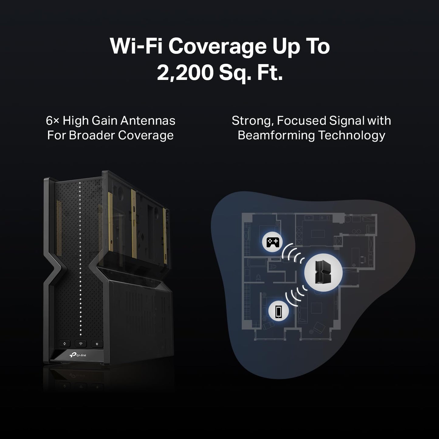 TP-Link AX1800 WiFi 6 Router (Archer AX21) – Dual Band Wireless Internet, Gigabit, Easy Mesh, Works with Alexa - A Certified for Humans Device, Free Expert Support