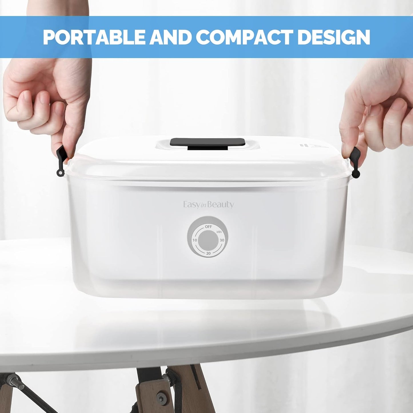 EasyinBeauty Hot Towel Warmer for Facials, Holds 16 Small Towels, 5L Portable Towel Steamer with Quickly Heating in 1-5 Mins, Auto Off Timer Foldable Towel Warmers for Spa, Barber, Manicures, Massage