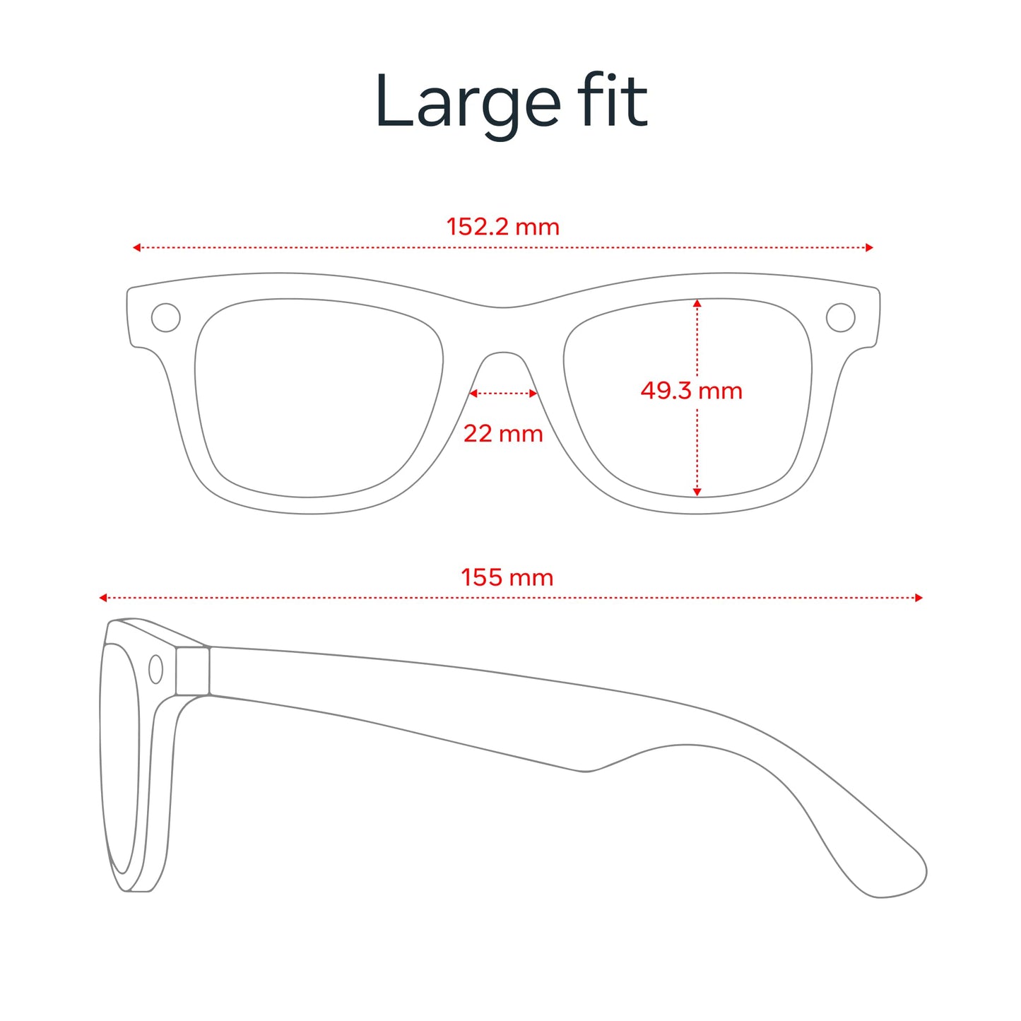 Ray-Ban Meta (Gen 2), Wayfarer, Shiny Black | Smart AI Glasses for Men, Women — 2x Battery Life — 3K Ultra HD Resolution — 12 MP Ultra-Wide Camera, Audio, Video — Green Lenses — Wearable Technology