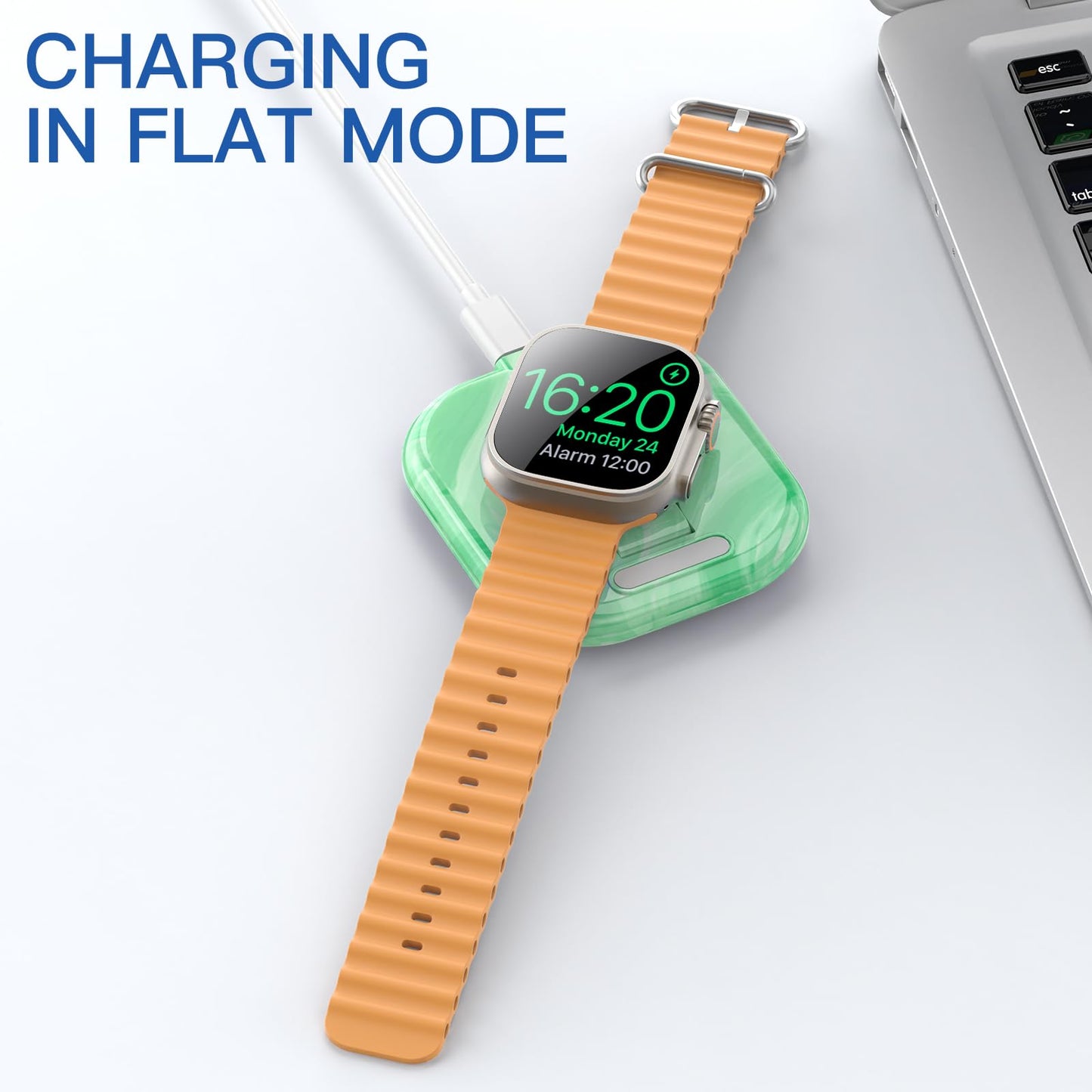 for Apple Watch Magnetic Charging Dock - Fast Magnetic Charger Stand, Compatible with Apple Watch Series 2/3/4/5/6/7/8/9/10/Ultra 1 2, Supports Nightstand Mode, Portable Design for Travel