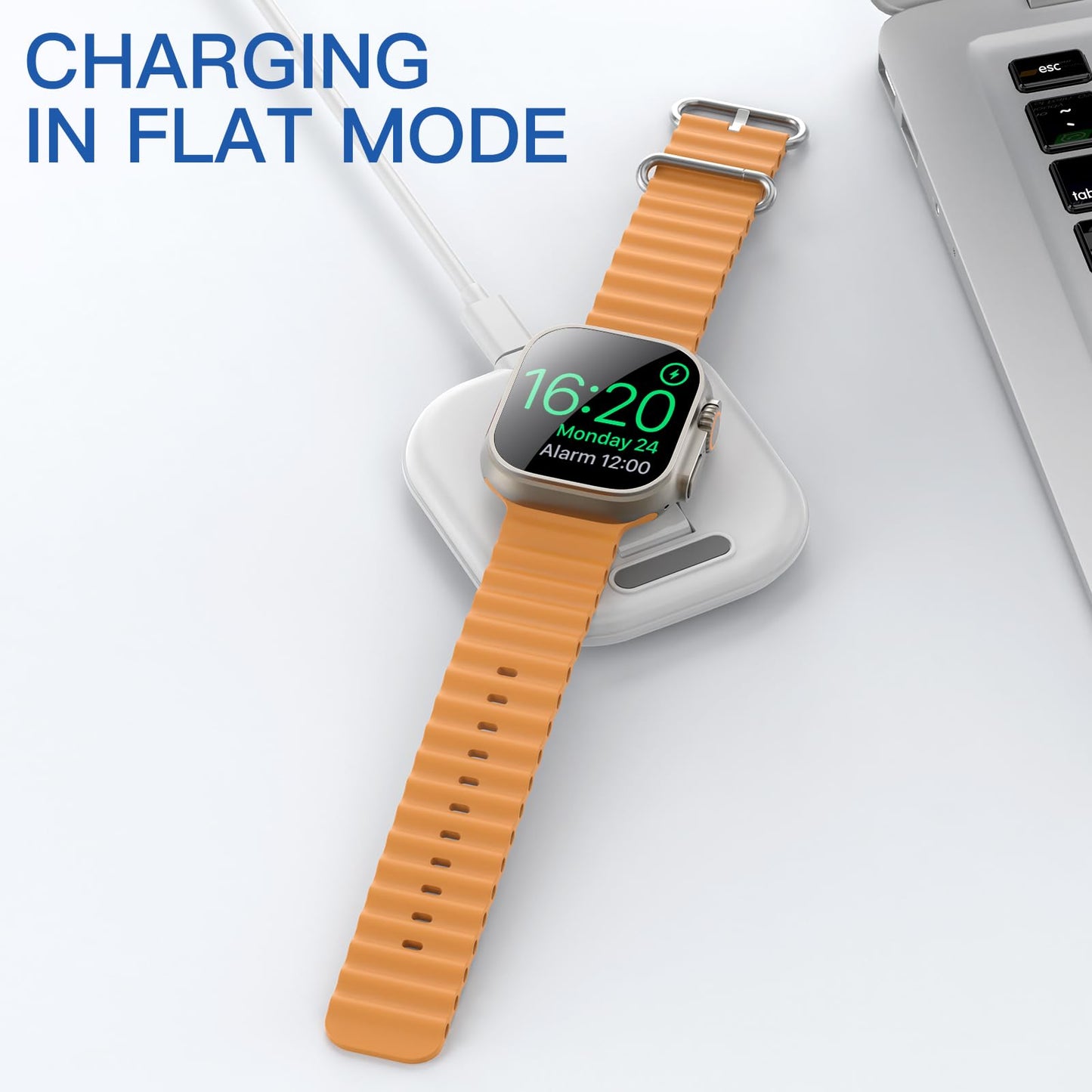 for Apple Watch Magnetic Charging Dock - Fast Magnetic Charger Stand, Compatible with Apple Watch Series 2/3/4/5/6/7/8/9/10/Ultra 1 2, Supports Nightstand Mode, Portable Design for Travel