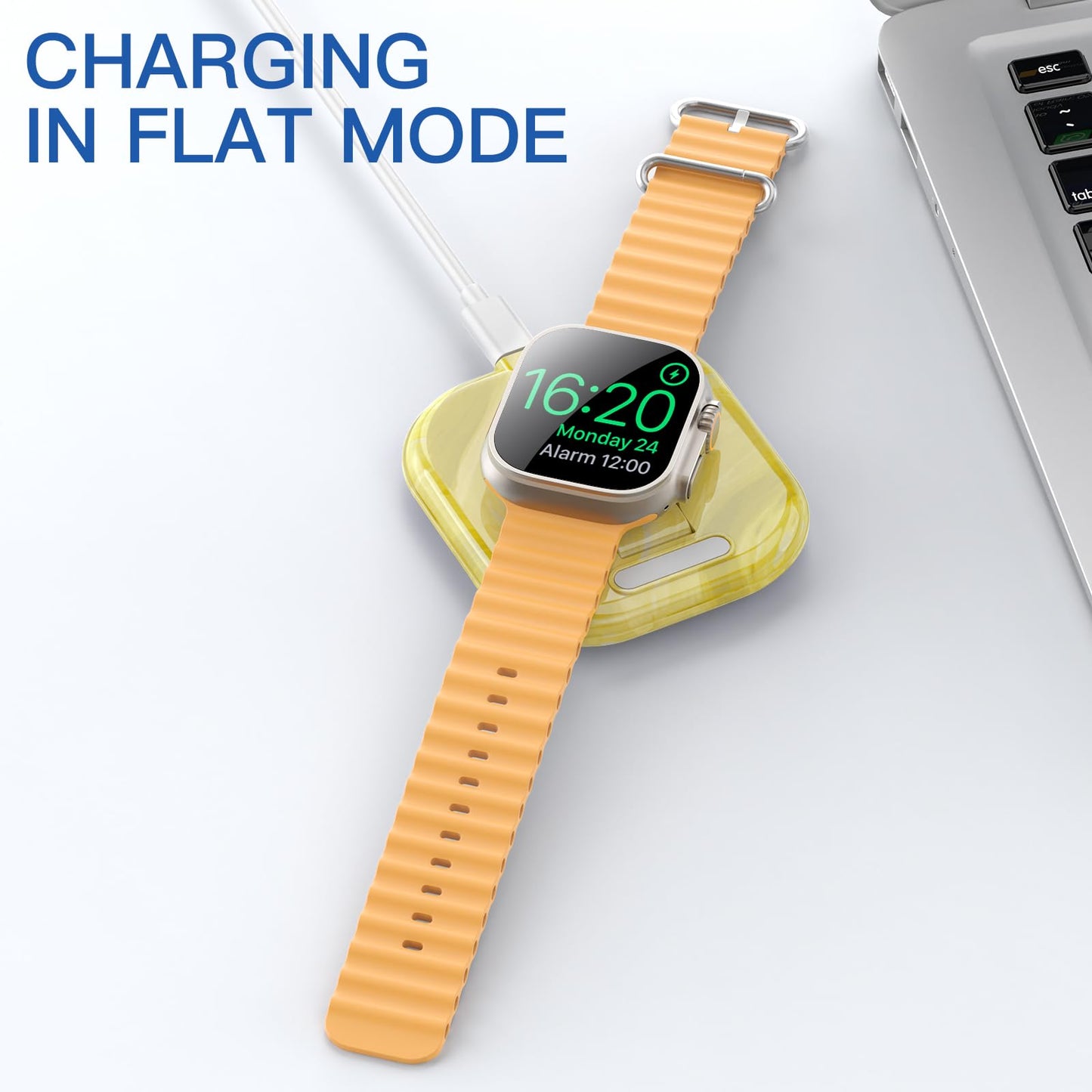 for Apple Watch Magnetic Charging Dock - Fast Magnetic Charger Stand, Compatible with Apple Watch Series 2/3/4/5/6/7/8/9/10/Ultra 1 2, Supports Nightstand Mode, Portable Design for Travel