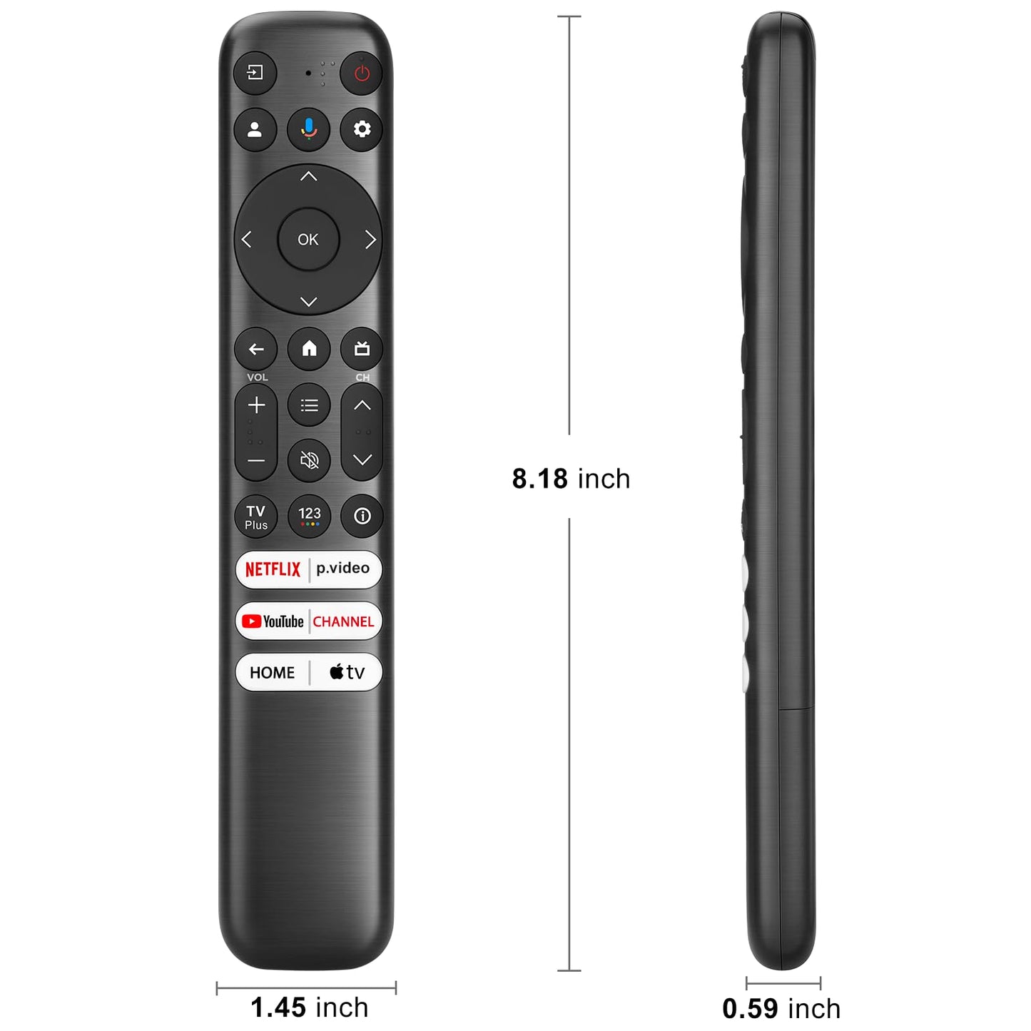 Rechargeable Remote for Samsung-TV-Remote-Control-Replacement,Compatible with Samsung Frame Crystal UHD Neo QLED OLED 4K 8K Smart TVs