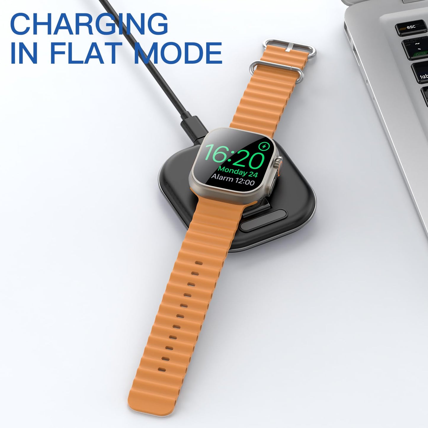 for Apple Watch Magnetic Charging Dock - Fast Magnetic Charger Stand, Compatible with Apple Watch Series 2/3/4/5/6/7/8/9/10/Ultra 1 2, Supports Nightstand Mode, Portable Design for Travel