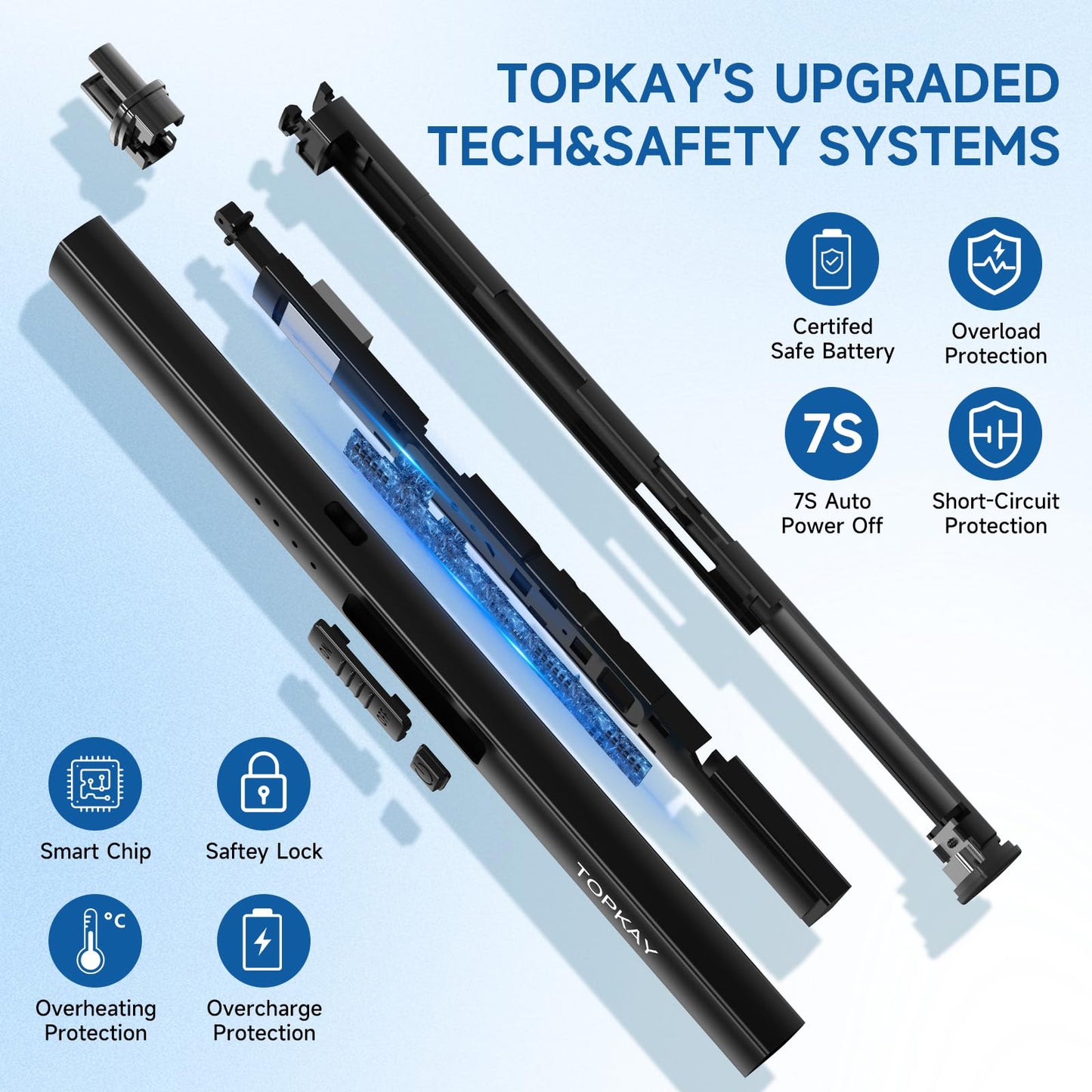 Electric Candle Lighter, Windproof Flameless USB Rechargeable Plasma Arc Long Lighter for Grill Firework Kitchen Camping (Black)