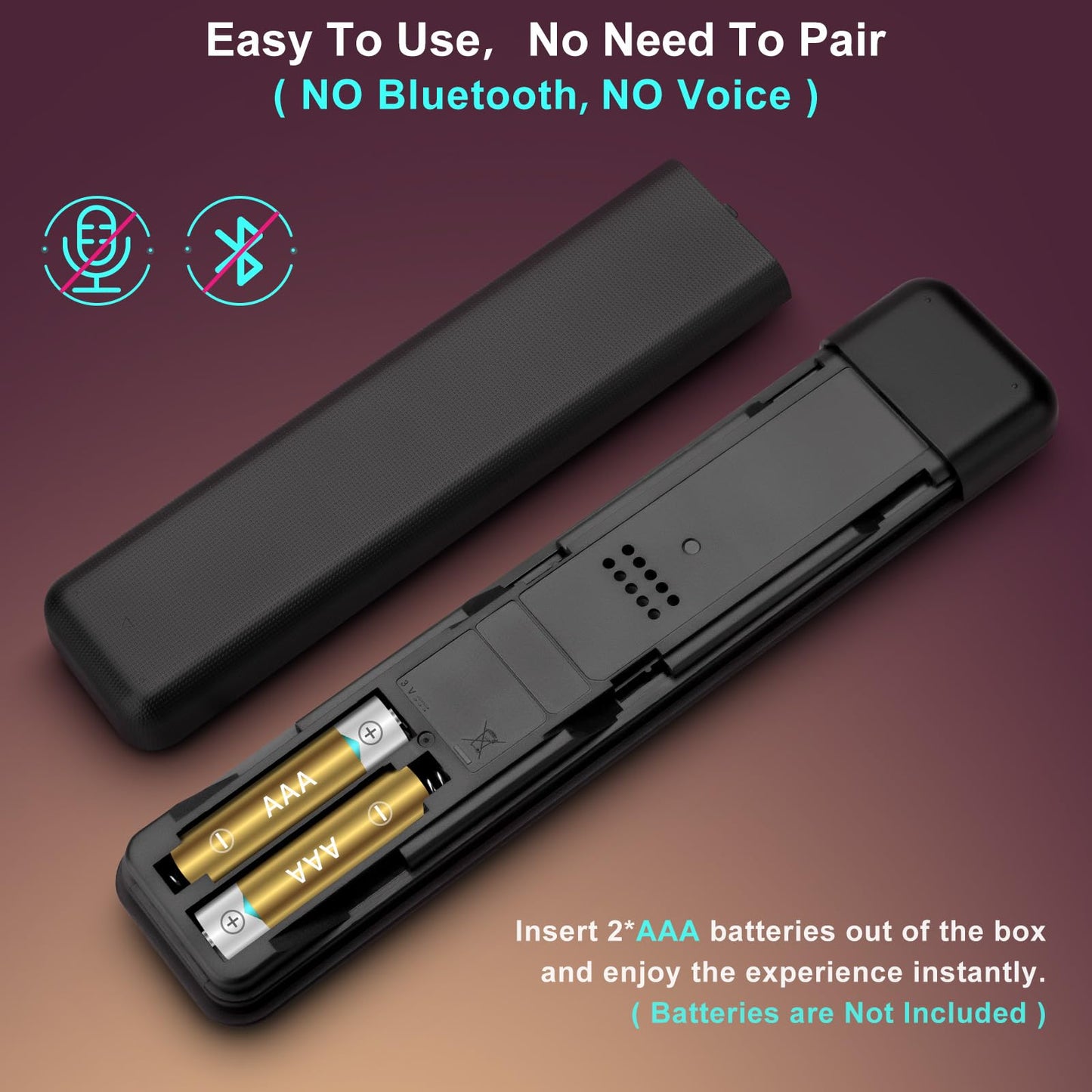 Rechargeable Remote for Samsung-TV-Remote-Control-Replacement,Compatible with Samsung Frame Crystal UHD Neo QLED OLED 4K 8K Smart TVs