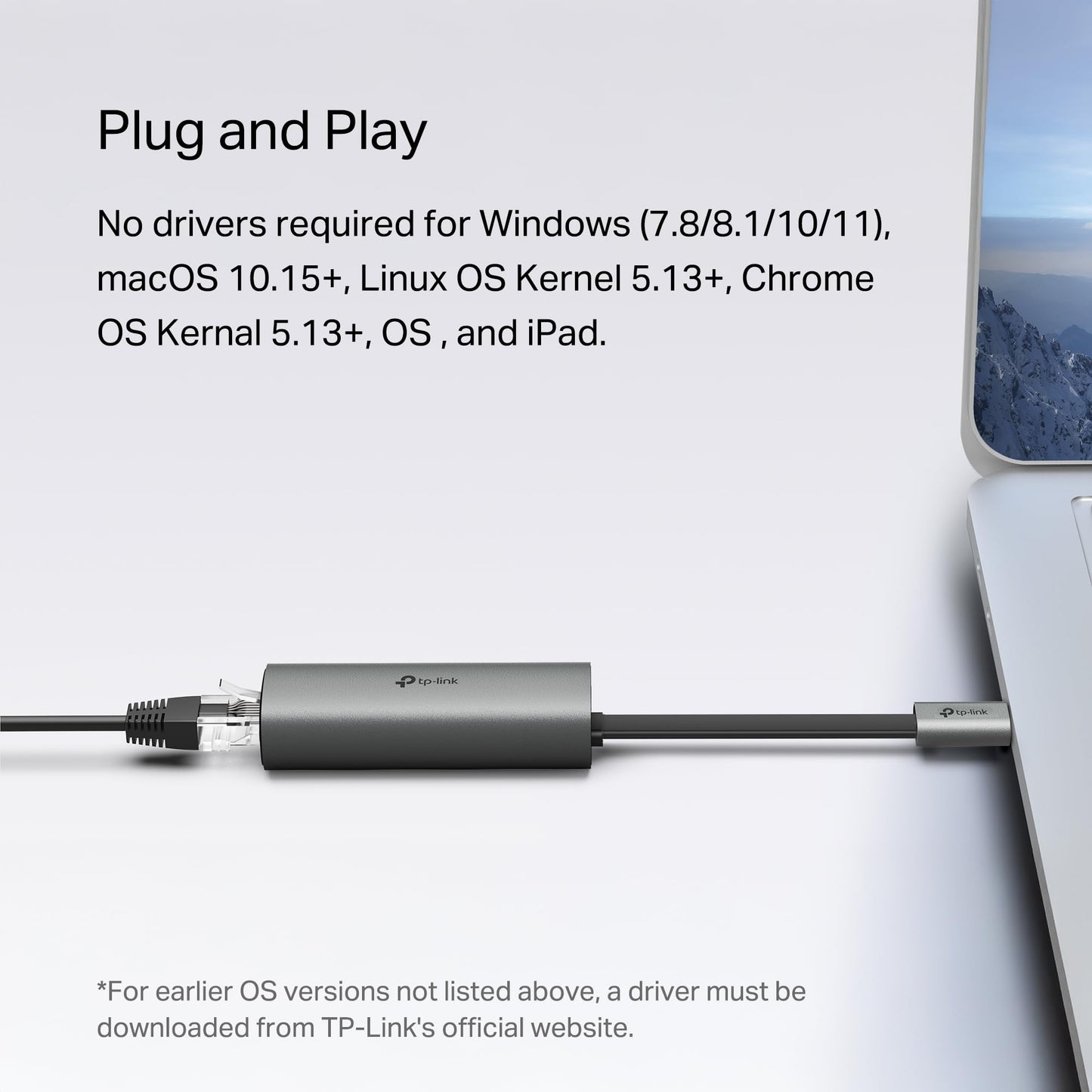 TP-Link USB to Ethernet Adapter (UE306), Supports Nintendo Switch, 1Gbps Gigabit RJ45 to USB 3.0 Network Adapter, Foldable & Portable Design, Plug and Play, Compatible with Windows, macOS, and Linux