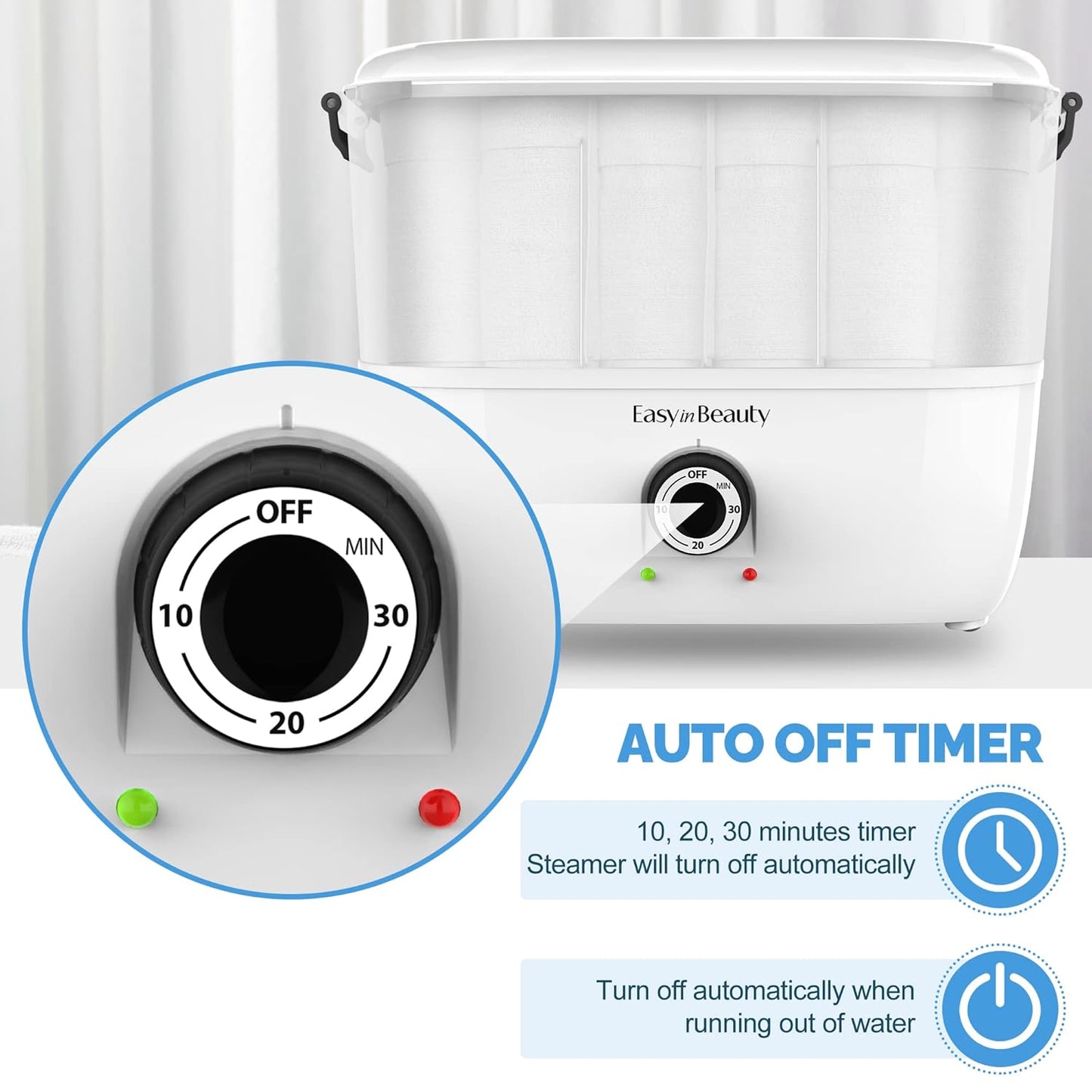 EasyinBeauty Hot Towel Warmer for Facials, Holds 16 Small Towels, 5L Portable Towel Steamer with Quickly Heating in 1-5 Mins, Auto Off Timer Foldable Towel Warmers for Spa, Barber, Manicures, Massage