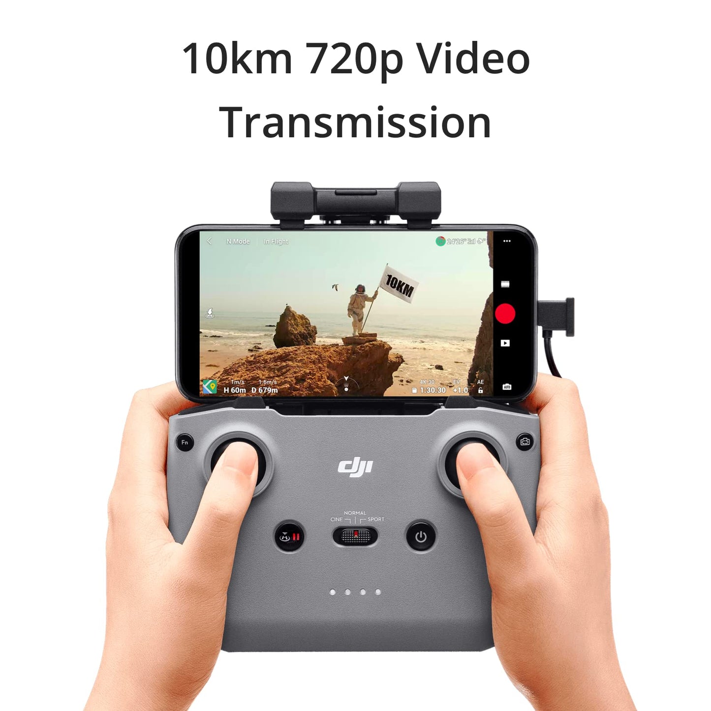 DJI Mini 4K Camera Drone Combo, Drone with 4K UHD Camera for Adults, Under 249 g, 3-Axis Gimbal Stabilization, 10km Video Transmission, Auto Return, 2 Batteries for 62-Min Max Flight Time, QuickShots