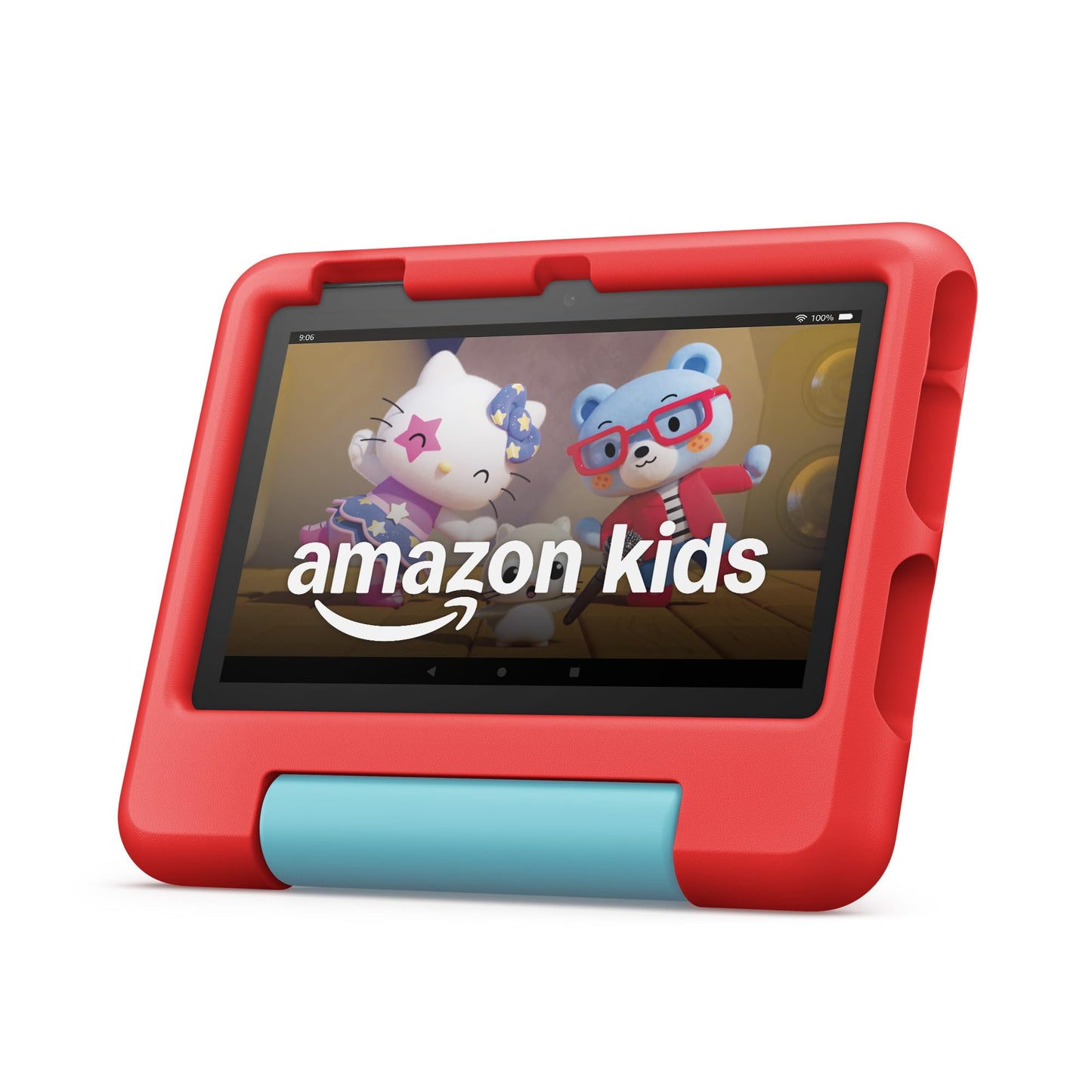 Amazon Fire 7 Kids tablet, ages 3-7. Top-selling 7" kids tablet on Amazon. Includes ad-free and exclusive content, easy parental controls, 10-hr battery, 16 GB, Blue