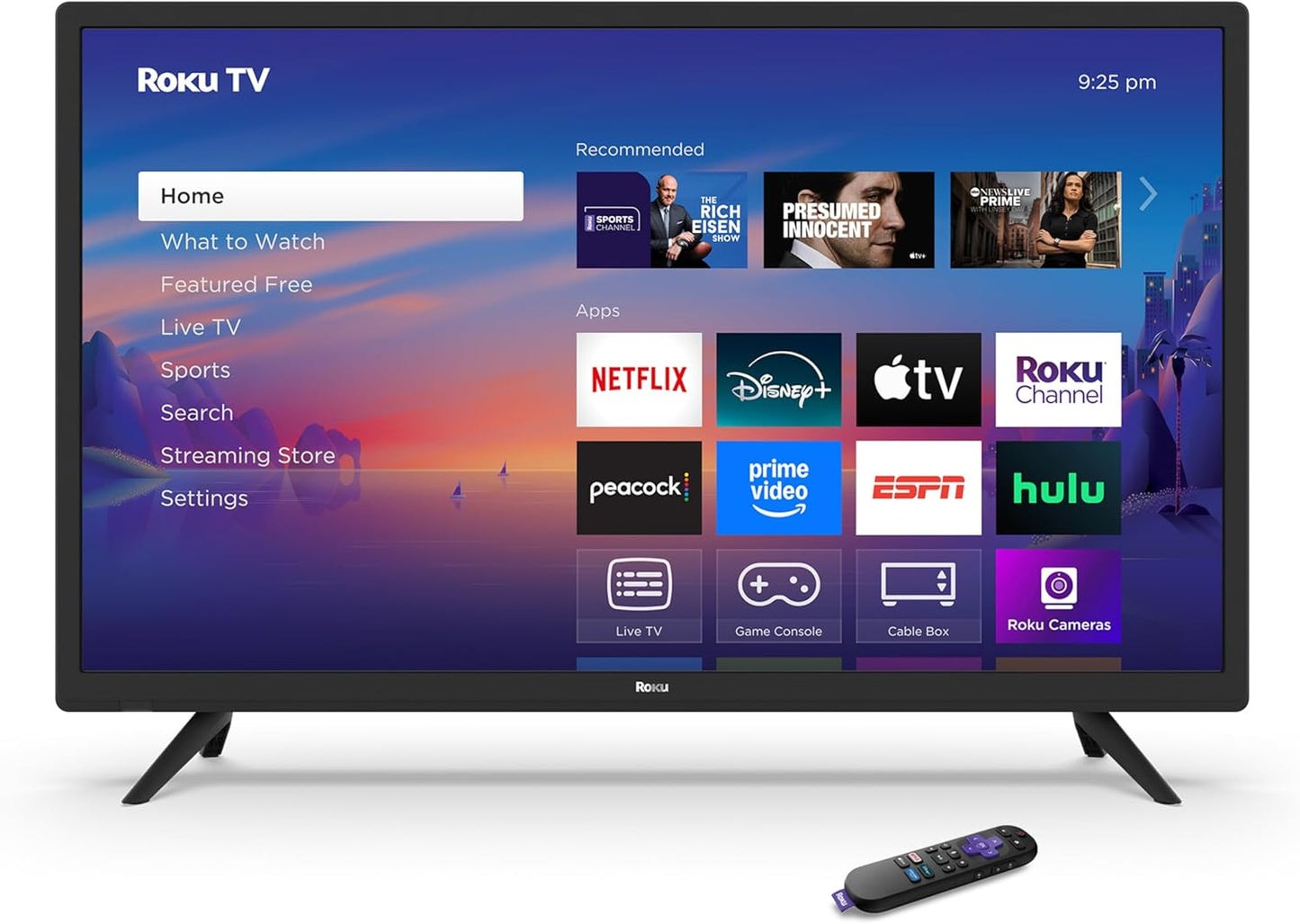 Roku Smart TV 2025 – 32-Inch Select Series, 1080p Full HD TV – Roku TV with Voice Remote – Flat Screen LED Television with Wi-Fi for Streaming Live Local News, Sports, Family Entertainment