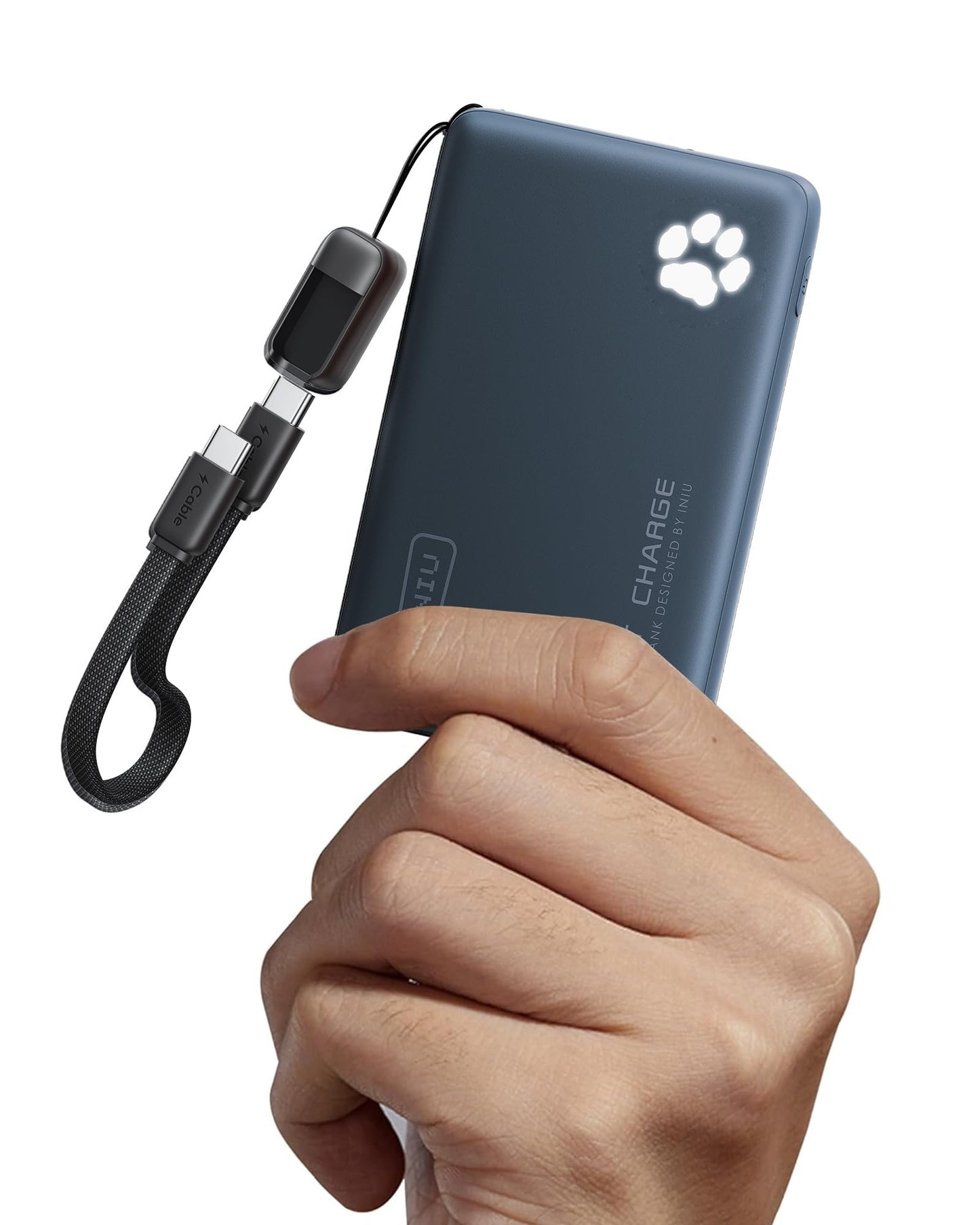 INIU Portable Charger, Ultra Slim 10000mAh 45W PD Power Bank, USB C in&Out Fast Charging Battery Pack, Travel Essential Phone Powerbank Compatible with iPhone 17 16 15 Samsung S22 S21 Google iPad etc