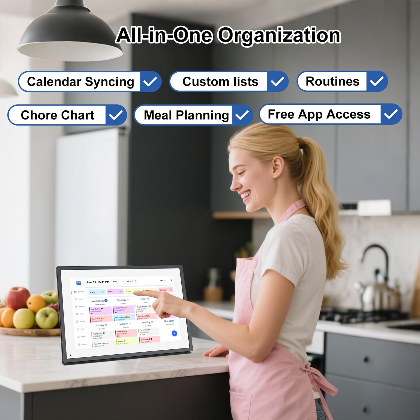 32GB FRAMEO 10.1 Inch Smart WiFi Digital Photo Frame 1280x800 IPS LCD Touch Screen, Auto-Rotate Portrait and Landscape, Built in 32GB Memory, Share Moments Instantly via Frameo App from Anywhere