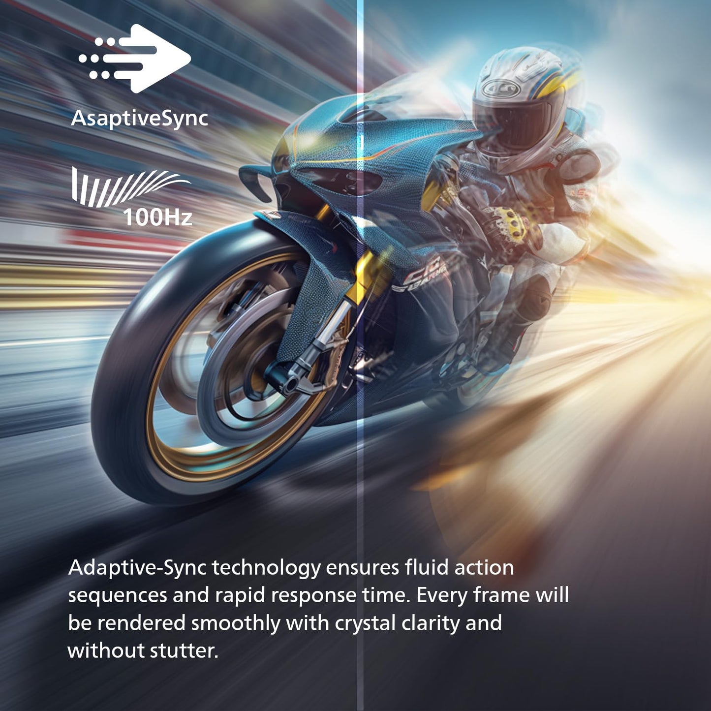 Philips New 24 inch Frameless Full HD (1920 x 1080) 100Hz Monitor, VESA, HDMI x1, VGA Port x1, Eye Care, 4 Year Advance Replacement Warranty, 241V8LB, Black