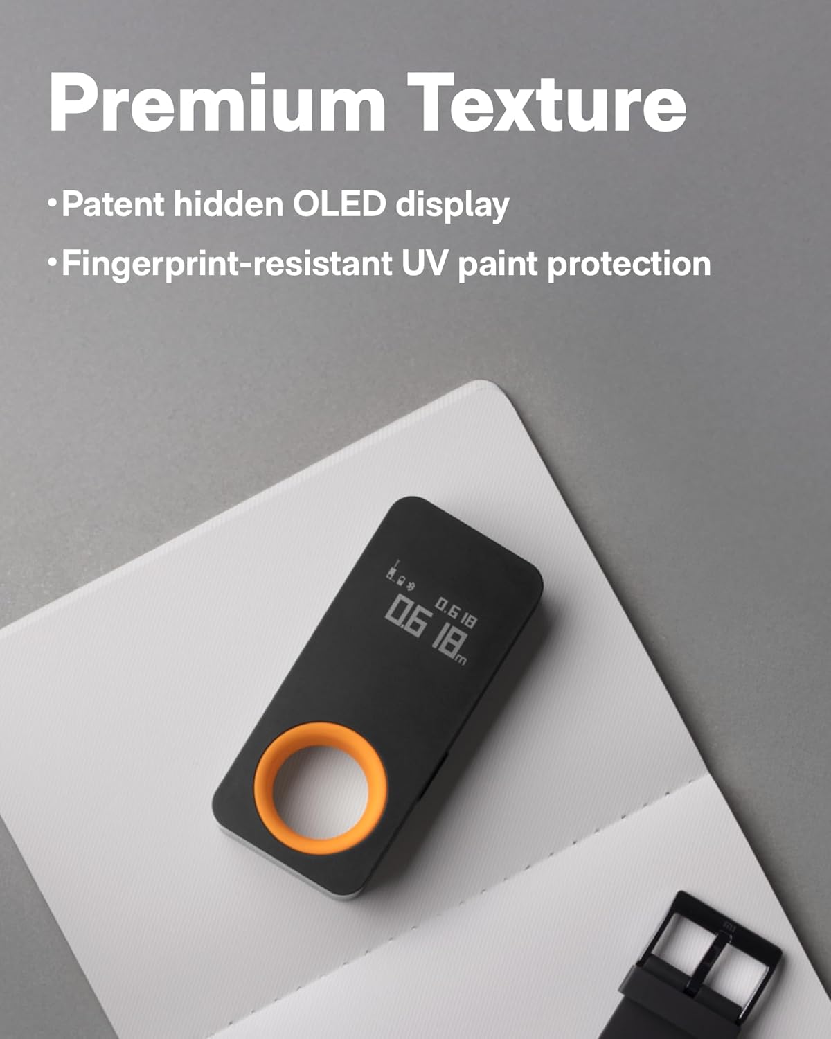 HOTO Laser Measuring Tool, Pocket-Size 98Ft Digital Laser Tape Measure ±2mm Accuracy, USB-C Rechargeable, OLED Display, Ft/M/in Unit Conversion, Real-time Data Sync, Cool Gadgets for Men & Home Use