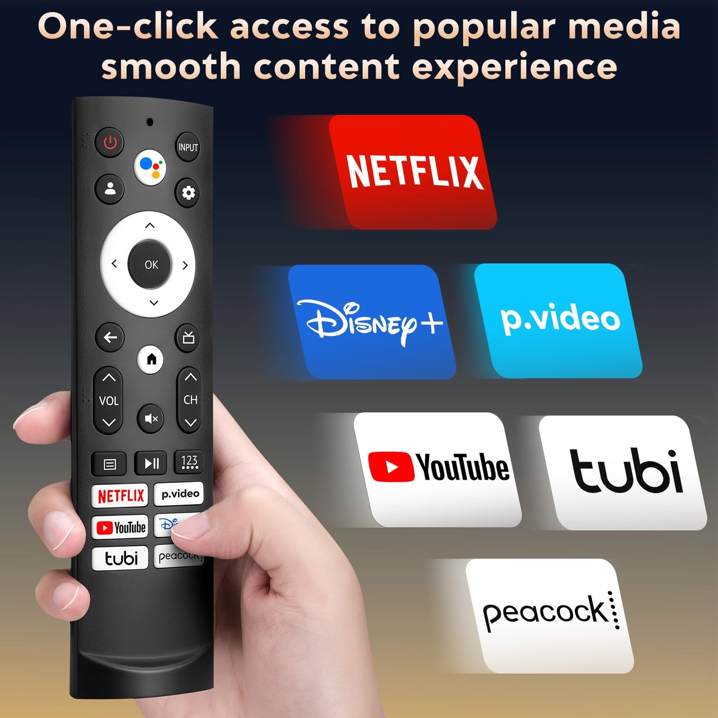 Rechargeable Remote for Samsung-TV-Remote-Control-Replacement,Compatible with Samsung Frame Crystal UHD Neo QLED OLED 4K 8K Smart TVs