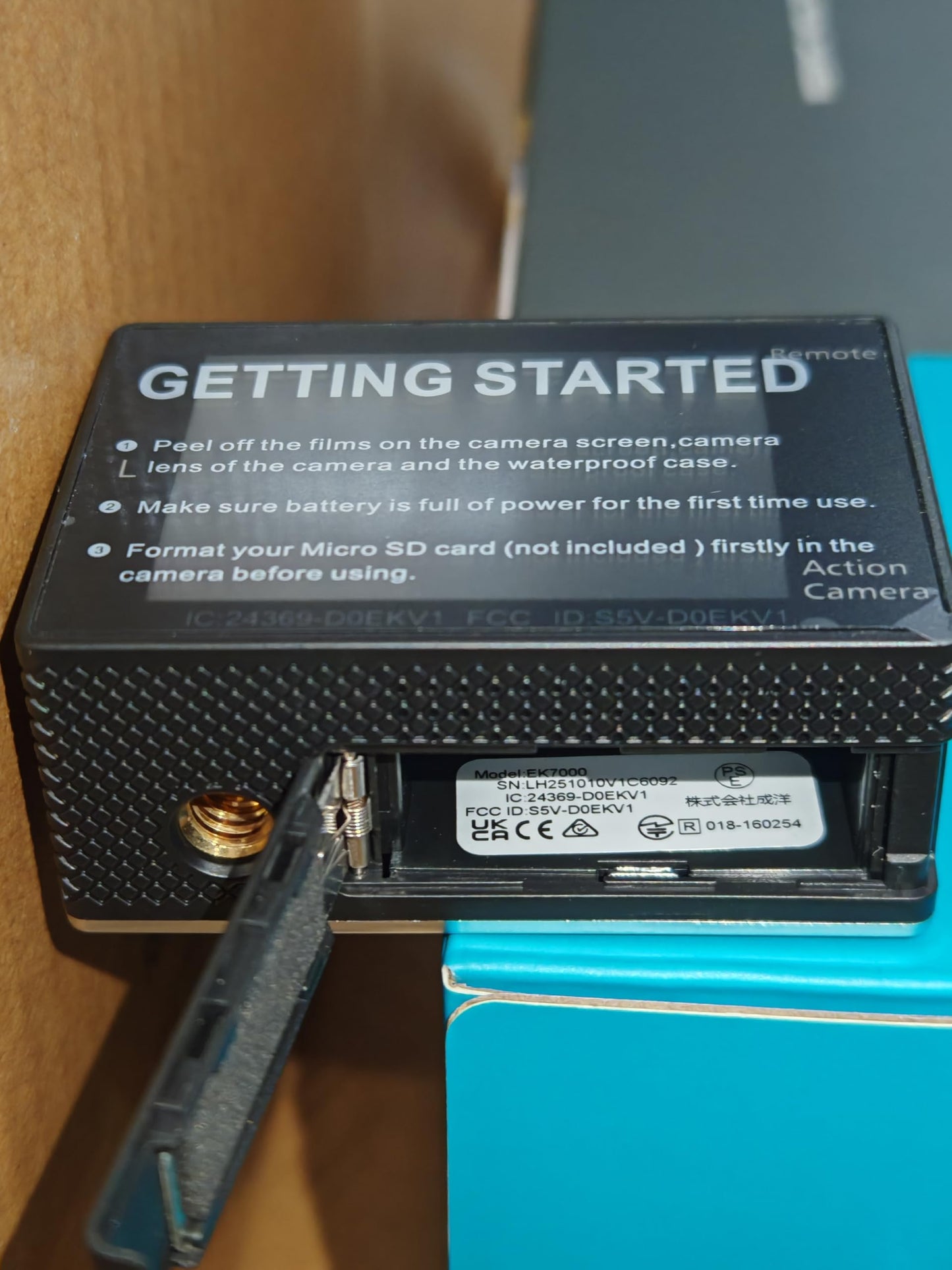 AKASO EK7000 4K30FPS 20MP WiFi Action Camera with EIS Ultra HD 131FT Waterproof Underwater Camera Remote Control 4X Zoom Support External Microphone Black