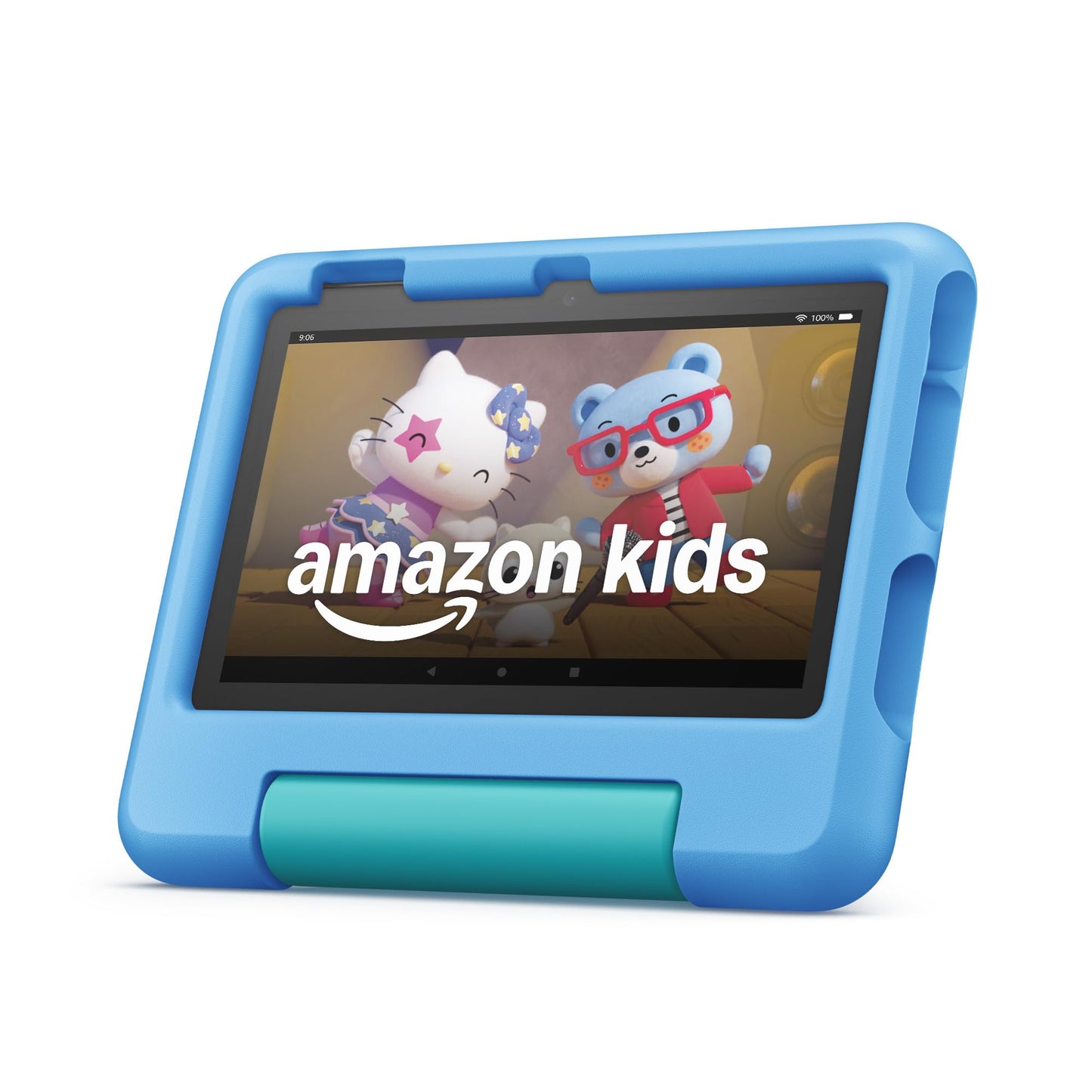 Amazon Fire 7 Kids tablet, ages 3-7. Top-selling 7" kids tablet on Amazon. Includes ad-free and exclusive content, easy parental controls, 10-hr battery, 16 GB, Blue