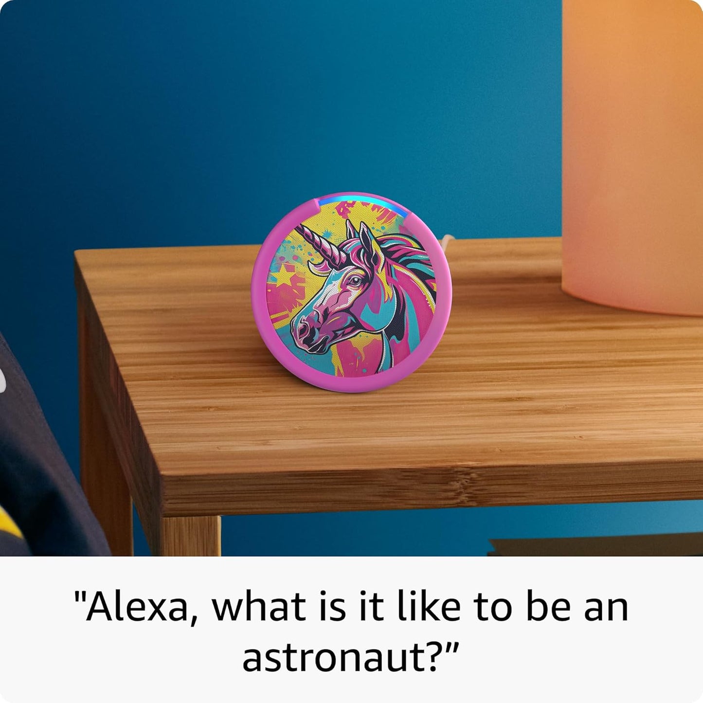 Amazon Echo Pop Kids (newest model), Designed for kids, with Alexa+ Early Access, parental controls, Includes 6 months of Amazon Kids+, Disney Princess