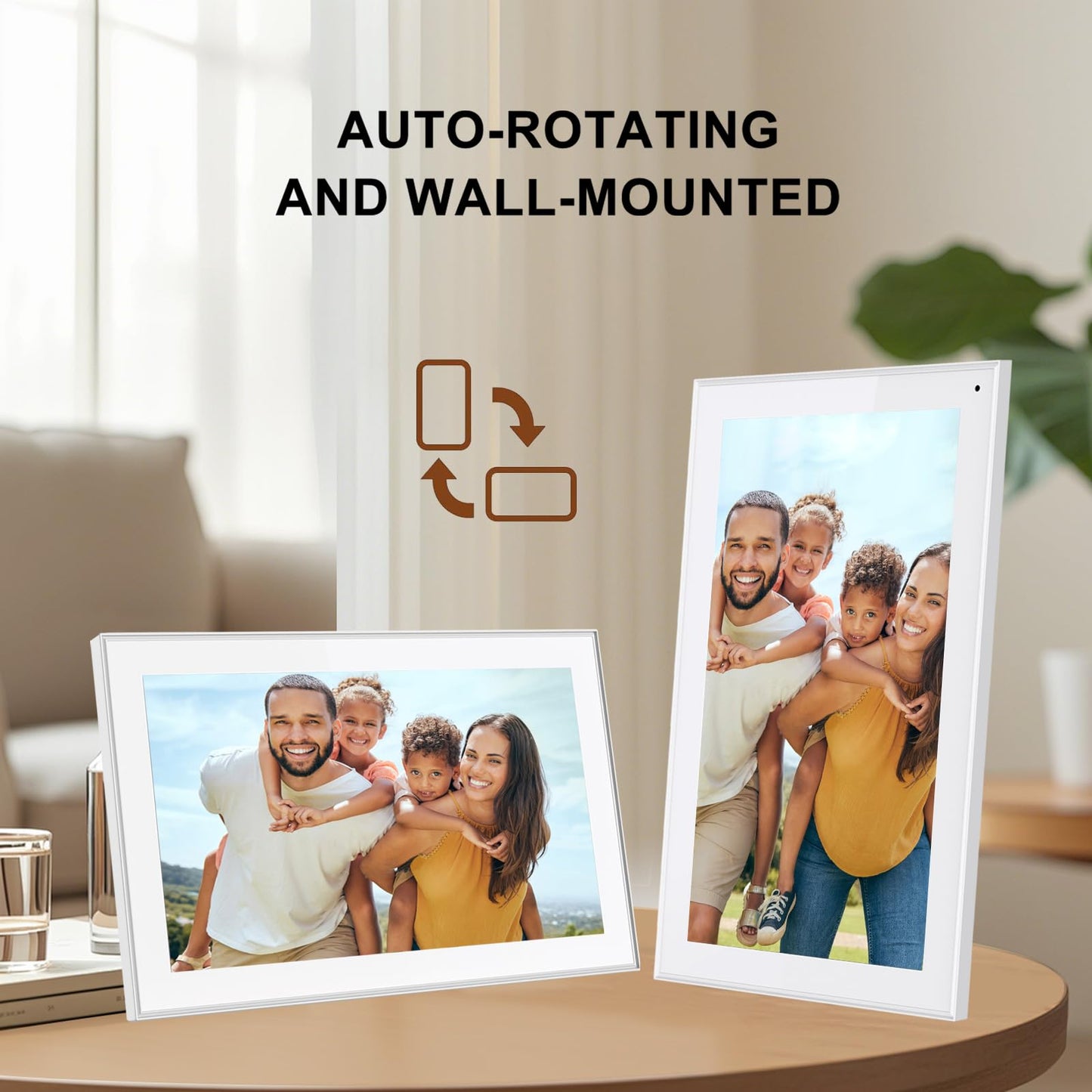 32GB FRAMEO 10.1 Inch Smart WiFi Digital Photo Frame 1280x800 IPS LCD Touch Screen, Auto-Rotate Portrait and Landscape, Built in 32GB Memory, Share Moments Instantly via Frameo App from Anywhere
