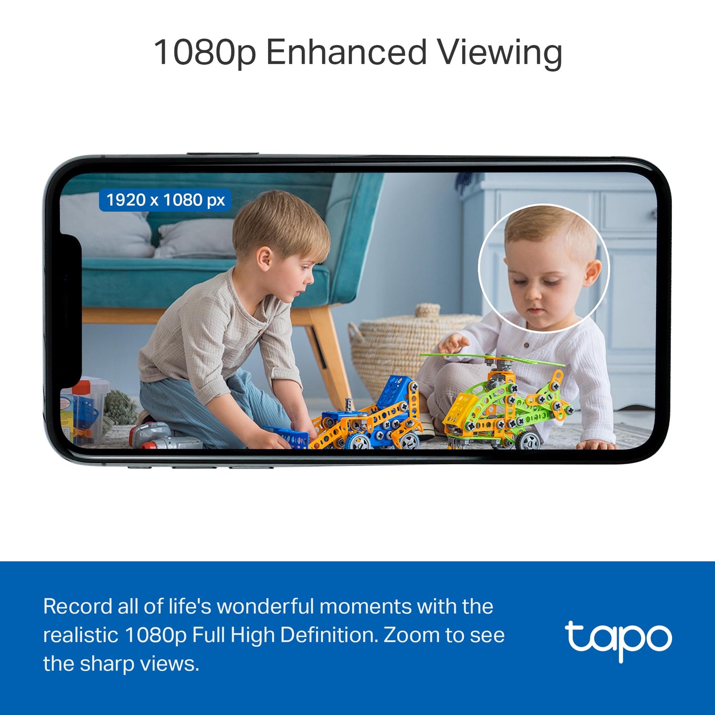 Tapo 1080P Indoor Security Camera for Baby Monitor, Pet Camera w/Motion Detection, 2-Way Audio, Night Vision, Cloud & SD Card Storage, Works w/Alexa & Google Home, Plug-in, C101