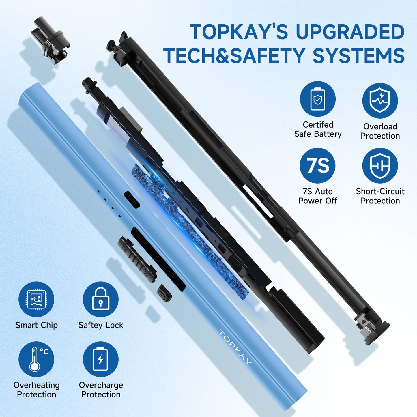 Electric Candle Lighter, Windproof Flameless USB Rechargeable Plasma Arc Long Lighter for Grill Firework Kitchen Camping (Black)