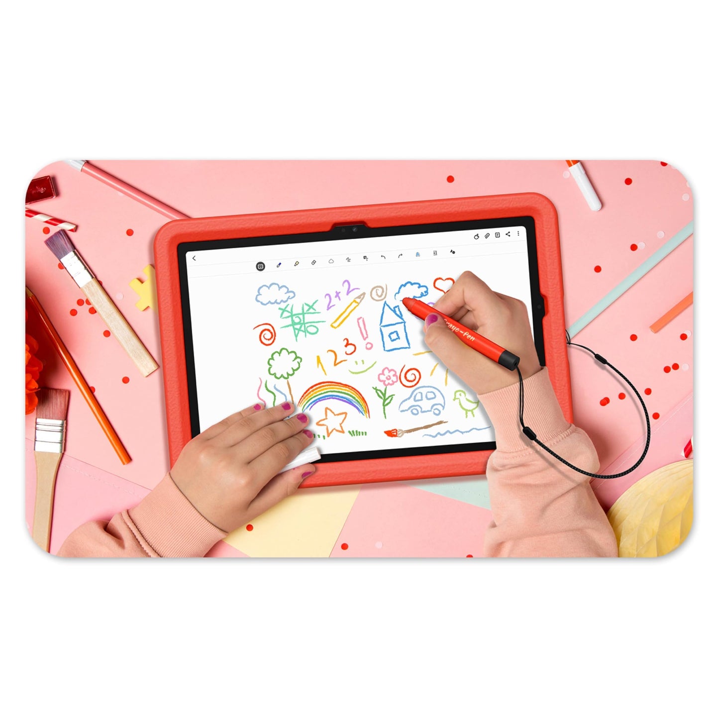 SAMSUNG Galaxy Tab A9+ 5G 11” 64GB Android Tablet, Wi-Fi (AT&T Network), Big Screen, Upgraded Chipset, Long Battery Life, Quad Speakers, Multi Window Display, US Version, 2024, Graphite