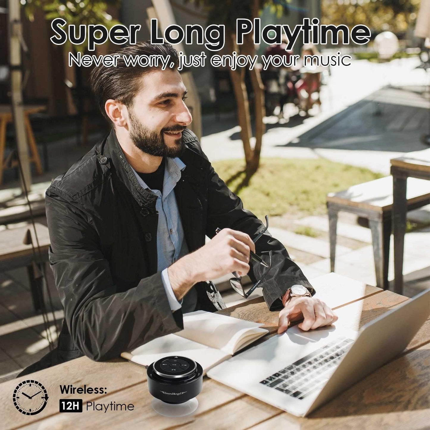 XLeader Shower Speaker, Upgraded,Certified IPX7 Waterproof, Mini Bluetooth Wireless Small Speaker with Lights, Suction Cup and Mic for Bathroom, Crystal Sound&Bass,12H Playtime, Ideal Electronic Gifts