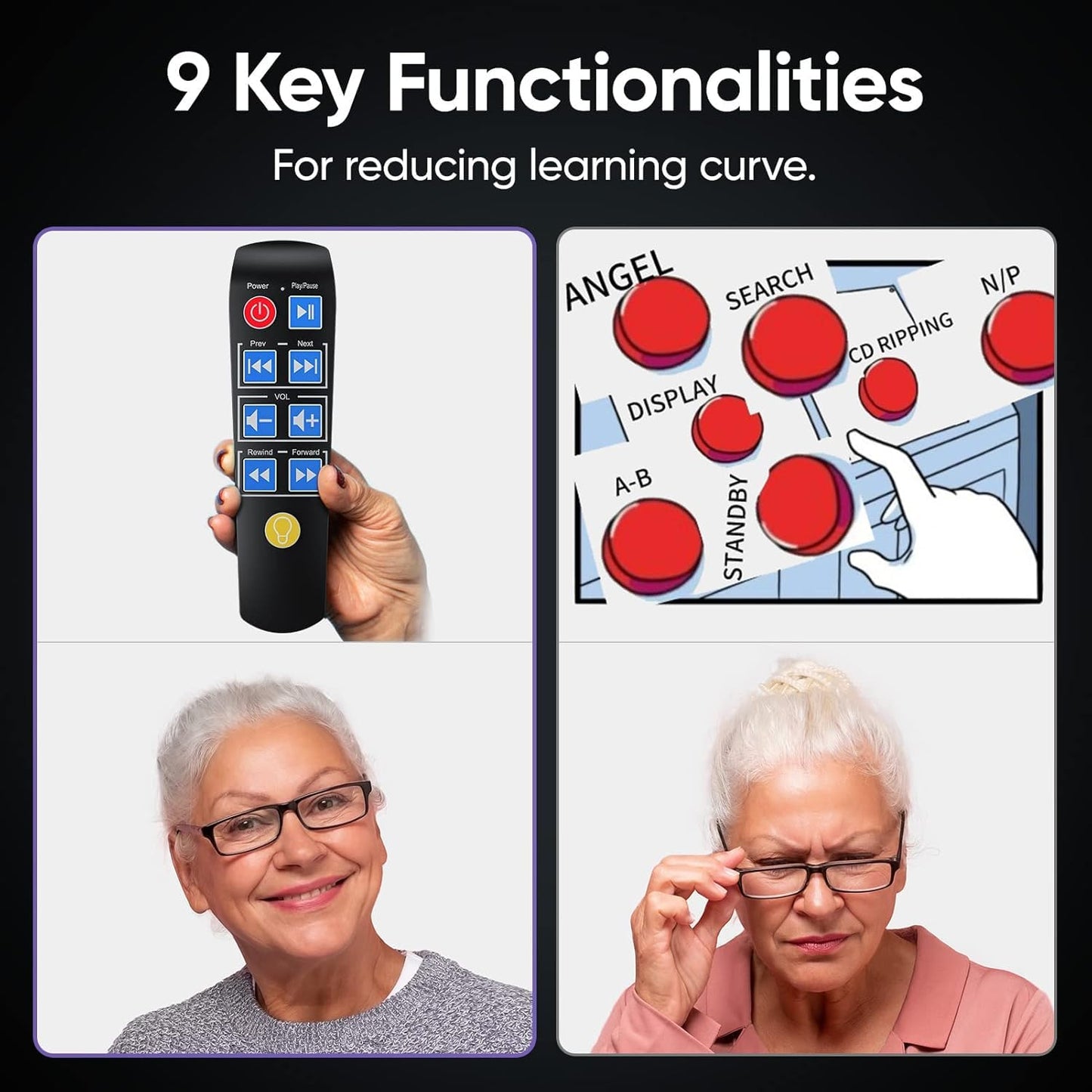 DVD Players for TV with HDMI, DVD Players That Play All Regions, Simple DVD Player for Elderly, CD Player for Home Stereo System, Included HDMI and RCA Cable