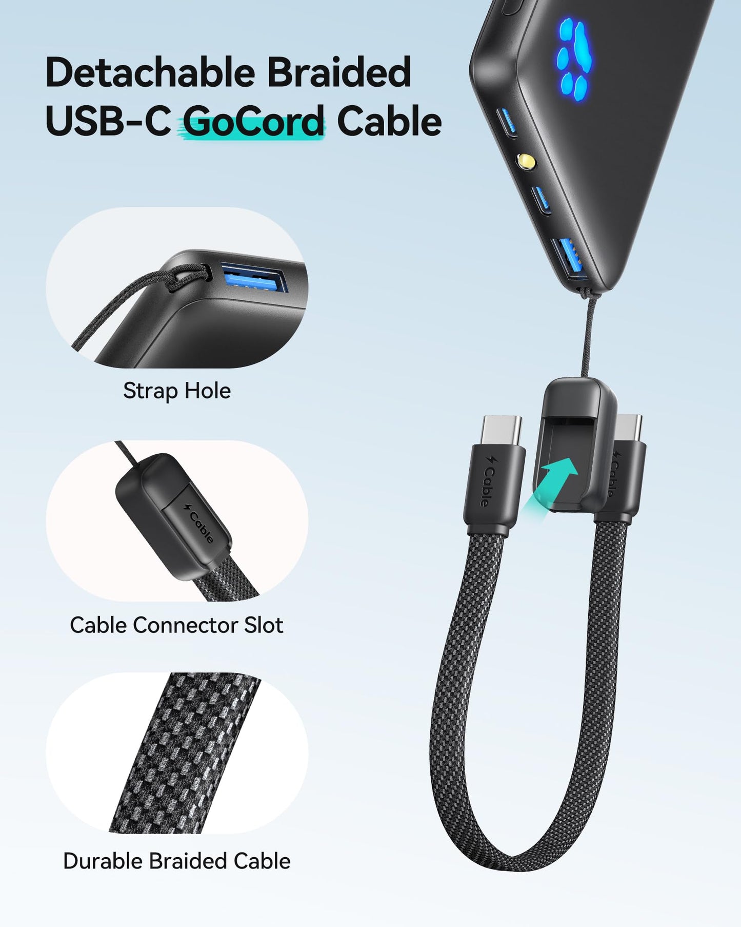 INIU Portable Charger, Ultra Slim 10000mAh 45W PD Power Bank, USB C in&Out Fast Charging Battery Pack, Travel Essential Phone Powerbank Compatible with iPhone 17 16 15 Samsung S22 S21 Google iPad etc