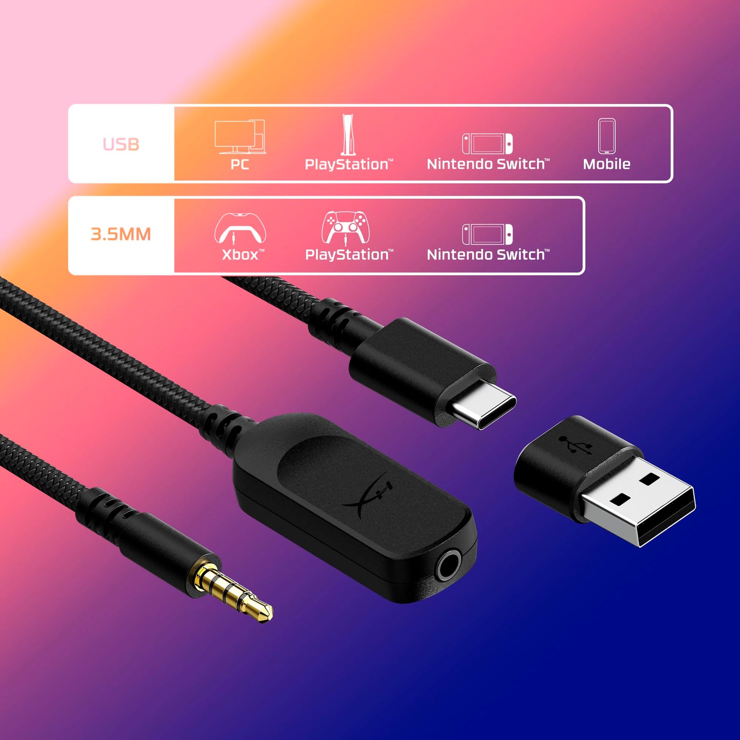 HyperX Cloud III – Wired Gaming Headset, PC, PS5, Xbox Series X|S, Angled 53mm Drivers, DTS Spatial Audio, Memory Foam, Durable Frame, Ultra-Clear 10mm Mic, USB-C, USB-A, 3.5mm – Black/Red